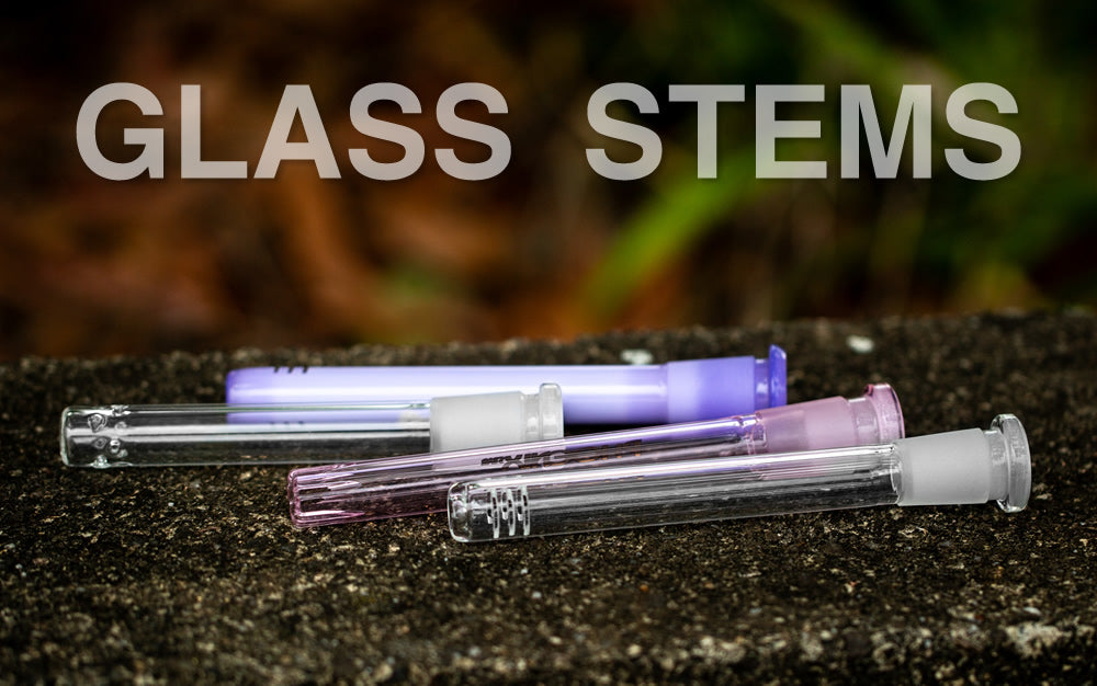 Down stems for glass bongs.