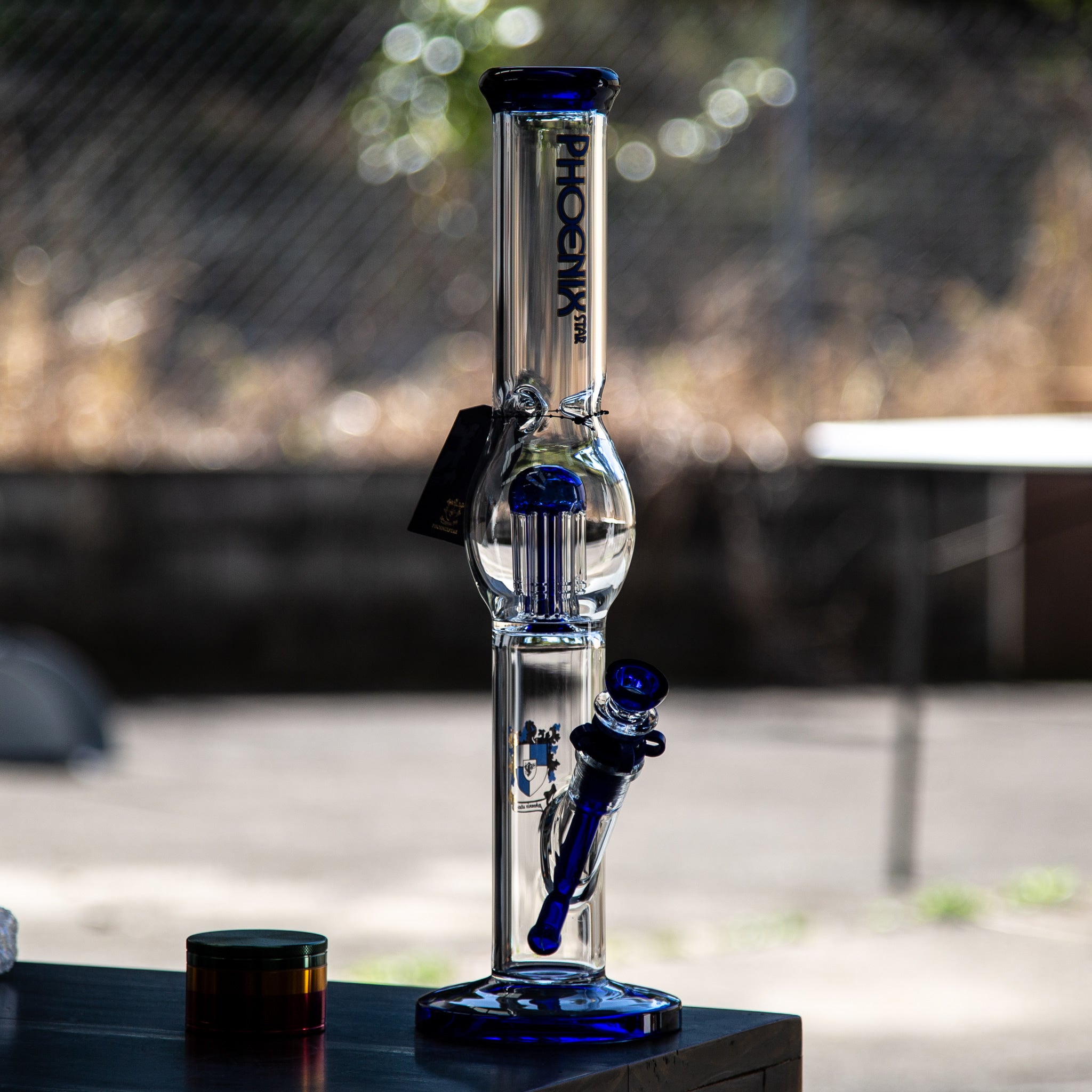 Phoenix 8arm Perc Tube Glass Bong Smoke 42cm