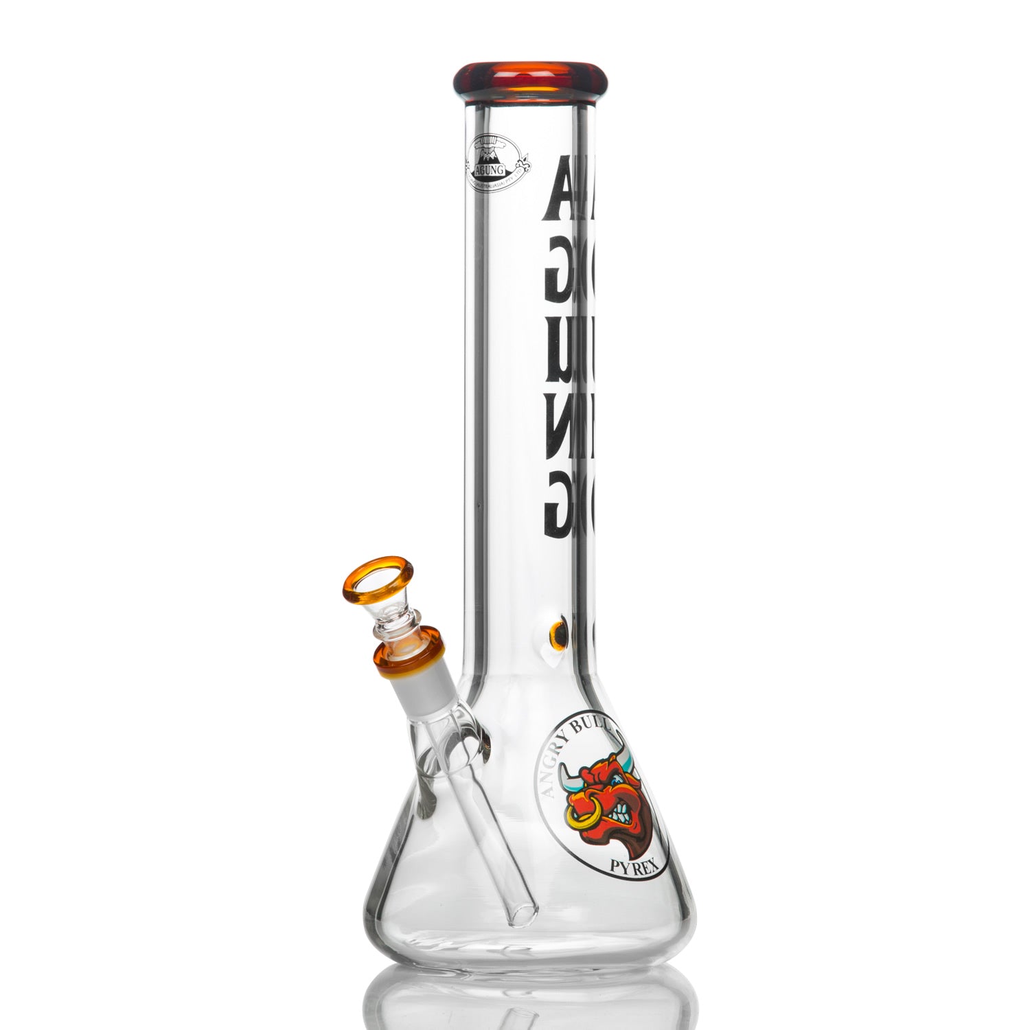 Agung medium size glass beaker bongs and smoking pipes 35cm tall.