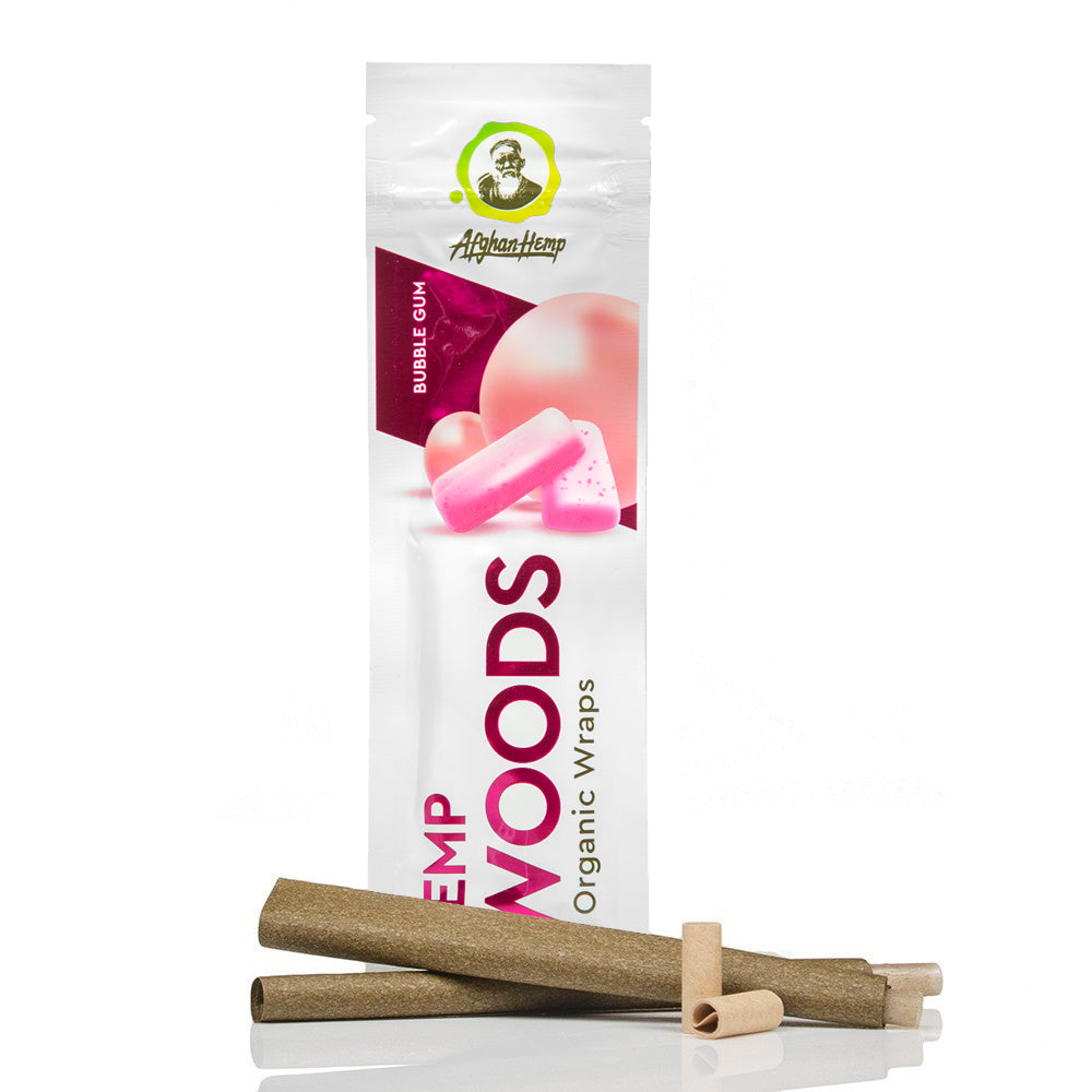 Afghan hemp woods bubble gum flavoured blunt wraps for Australian medical cannabis.