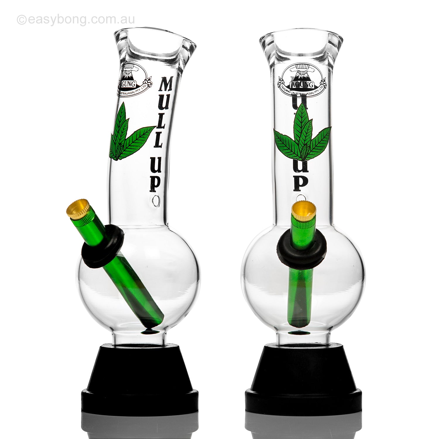 Agung dooby cheap bong with metal stem and brass cone piece.
