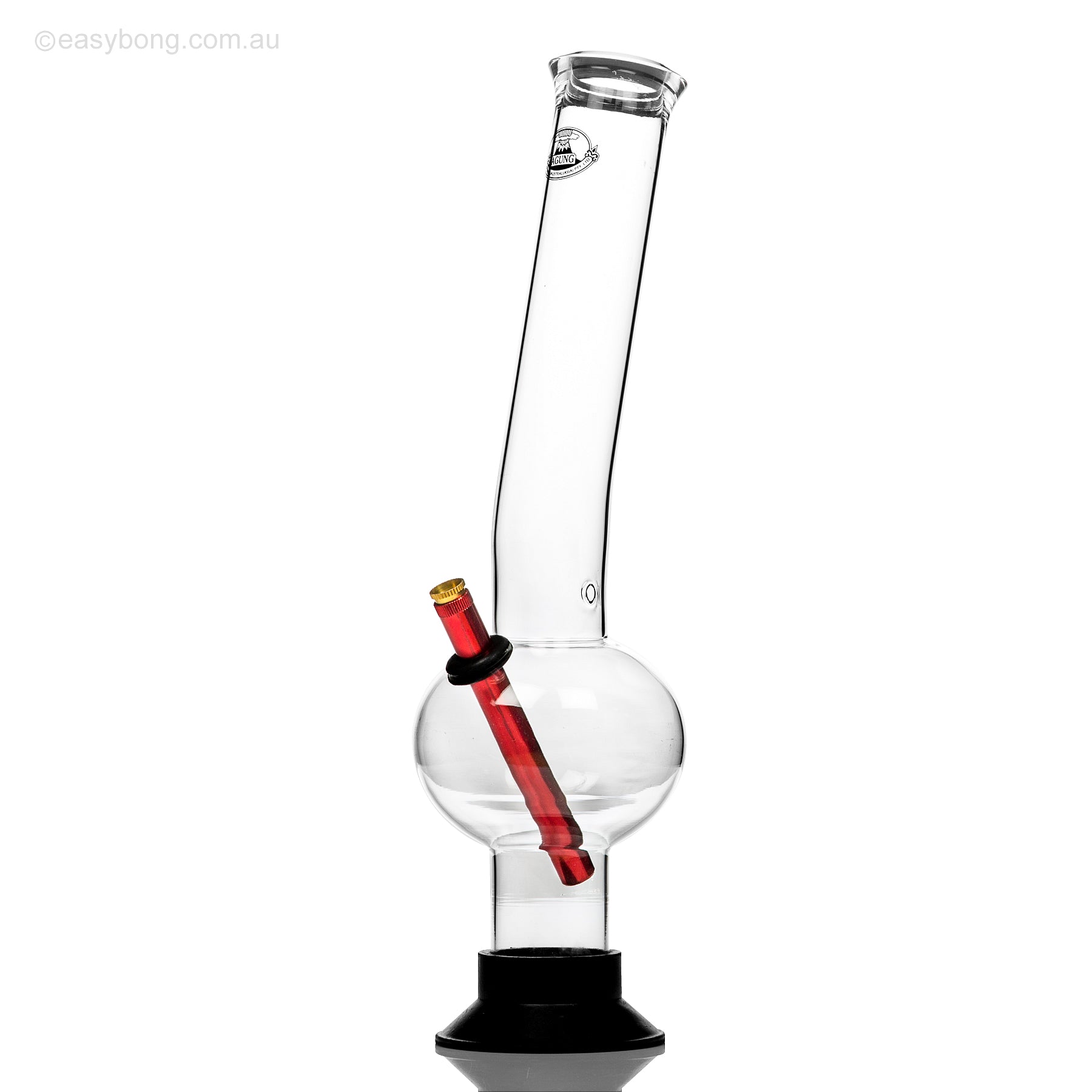 Agung Hulk bong, this is a very large Australian style glass bong with metal stem and brass cone piece.