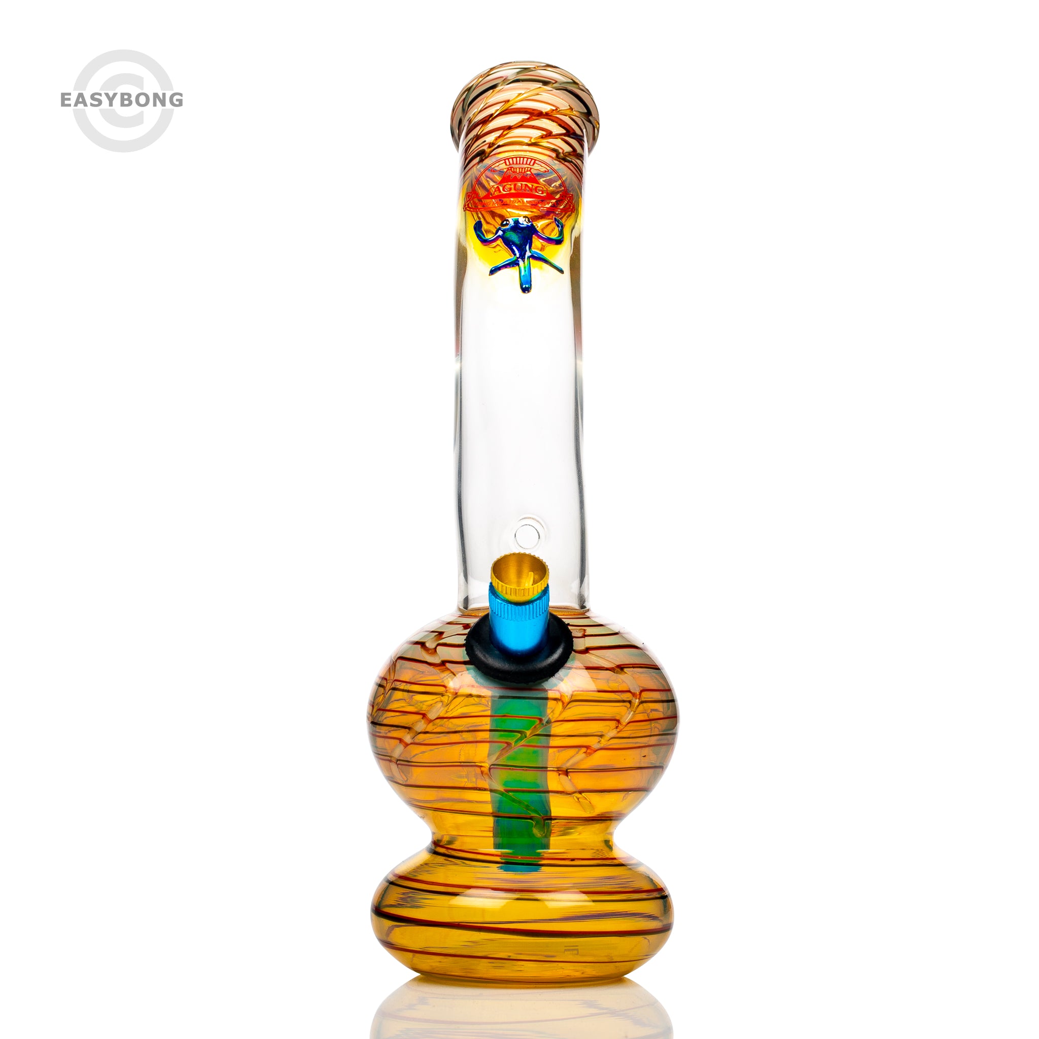 Cute Agung glass gold fumed Australian bong.