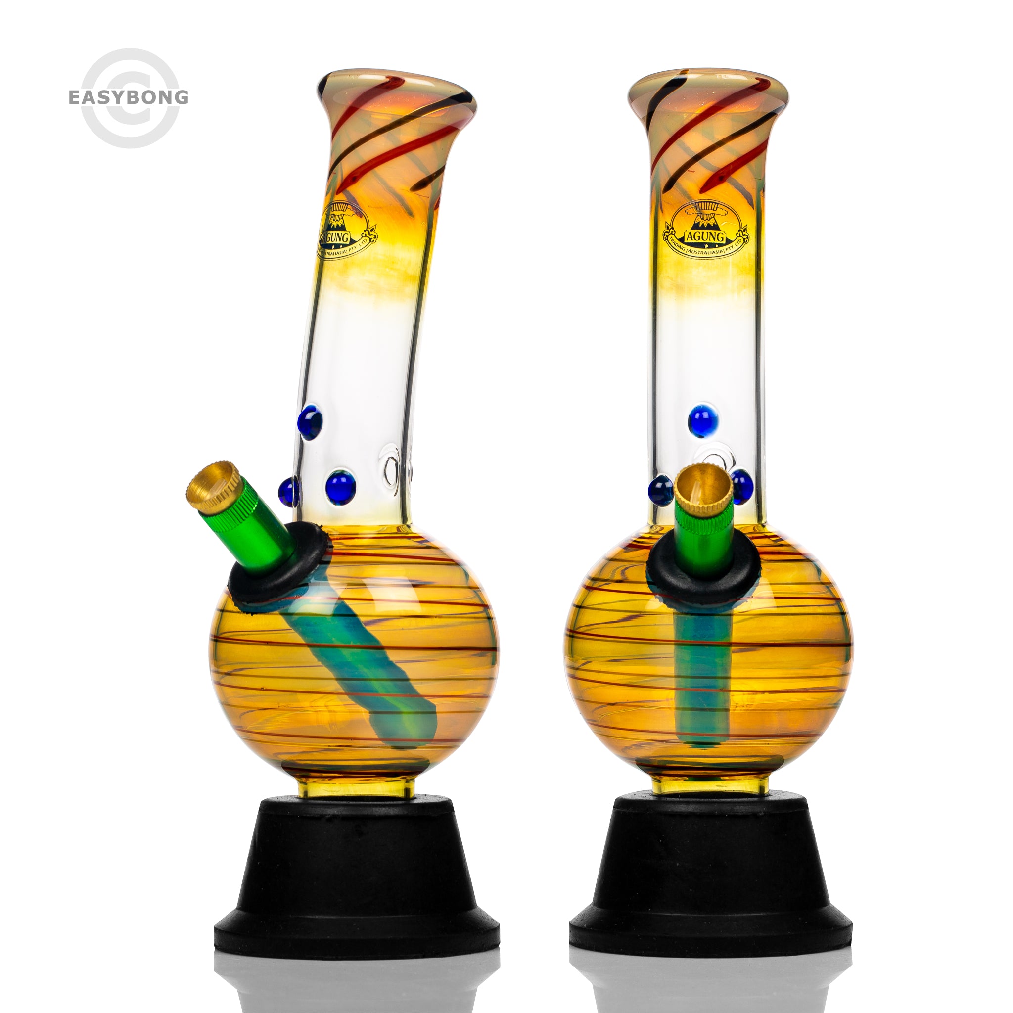 Agung Launcher Fumed Glass Bong 25cm