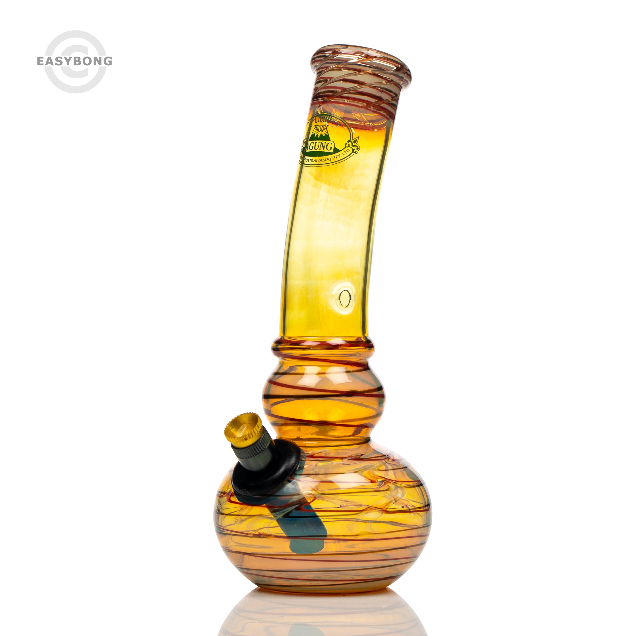 Agung fumed glass bubble bong with bonza stem and cone.