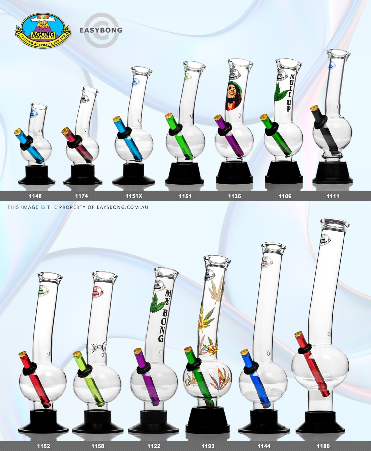 Agung Bong On Glass Bong 1122 32cm
