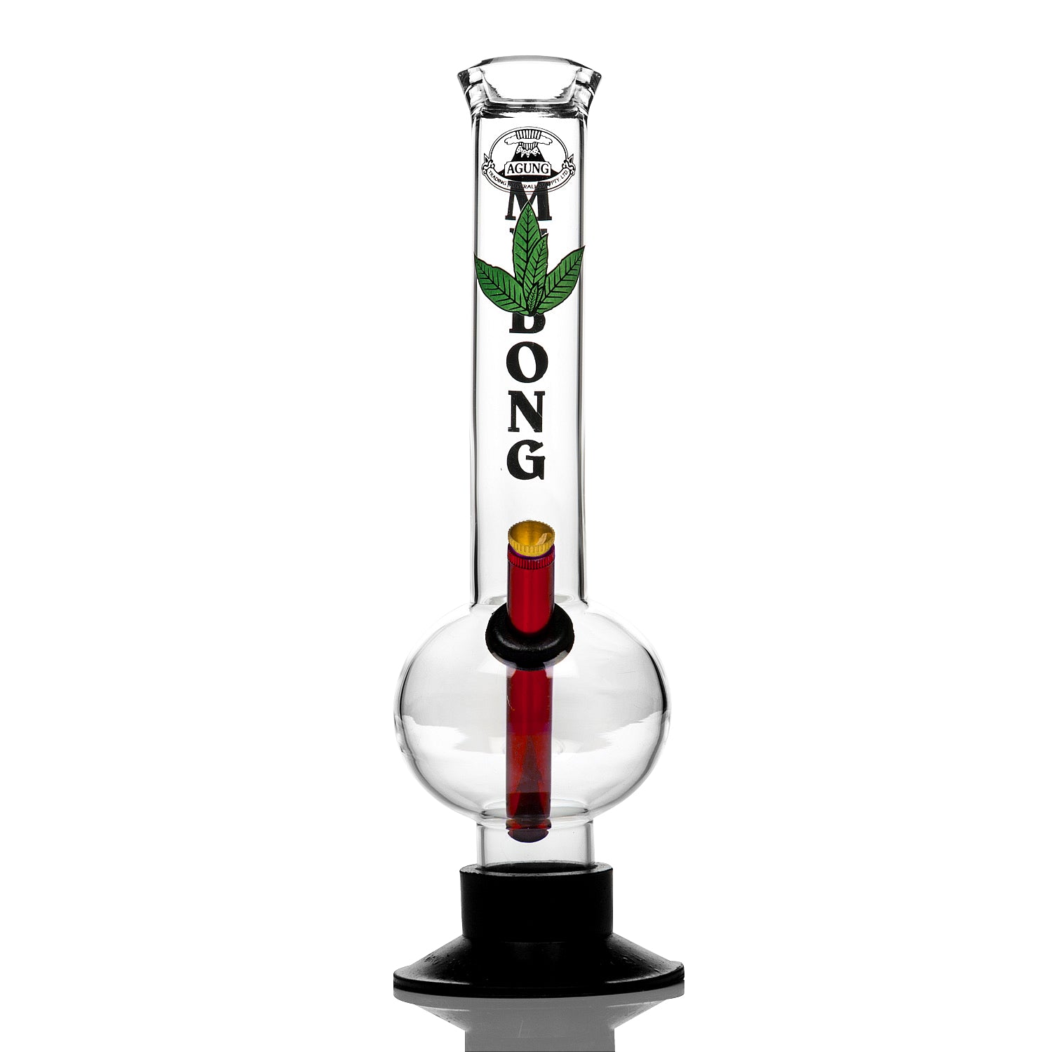 Classic Agung bong with metal stem and brass cone piece for Aussie stoners.