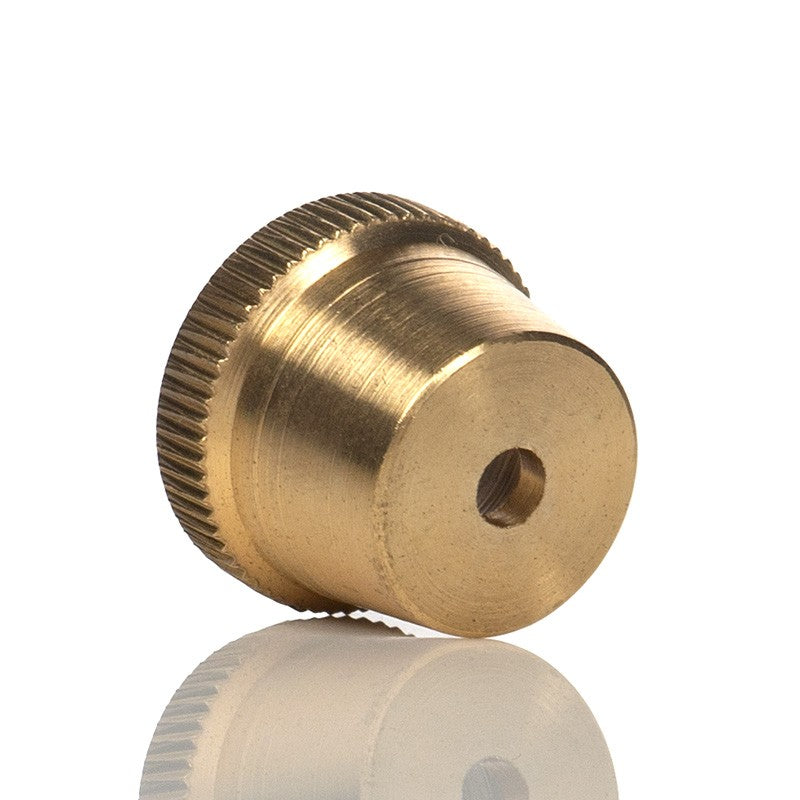 Showing the hole size of Agung brass cone piece.