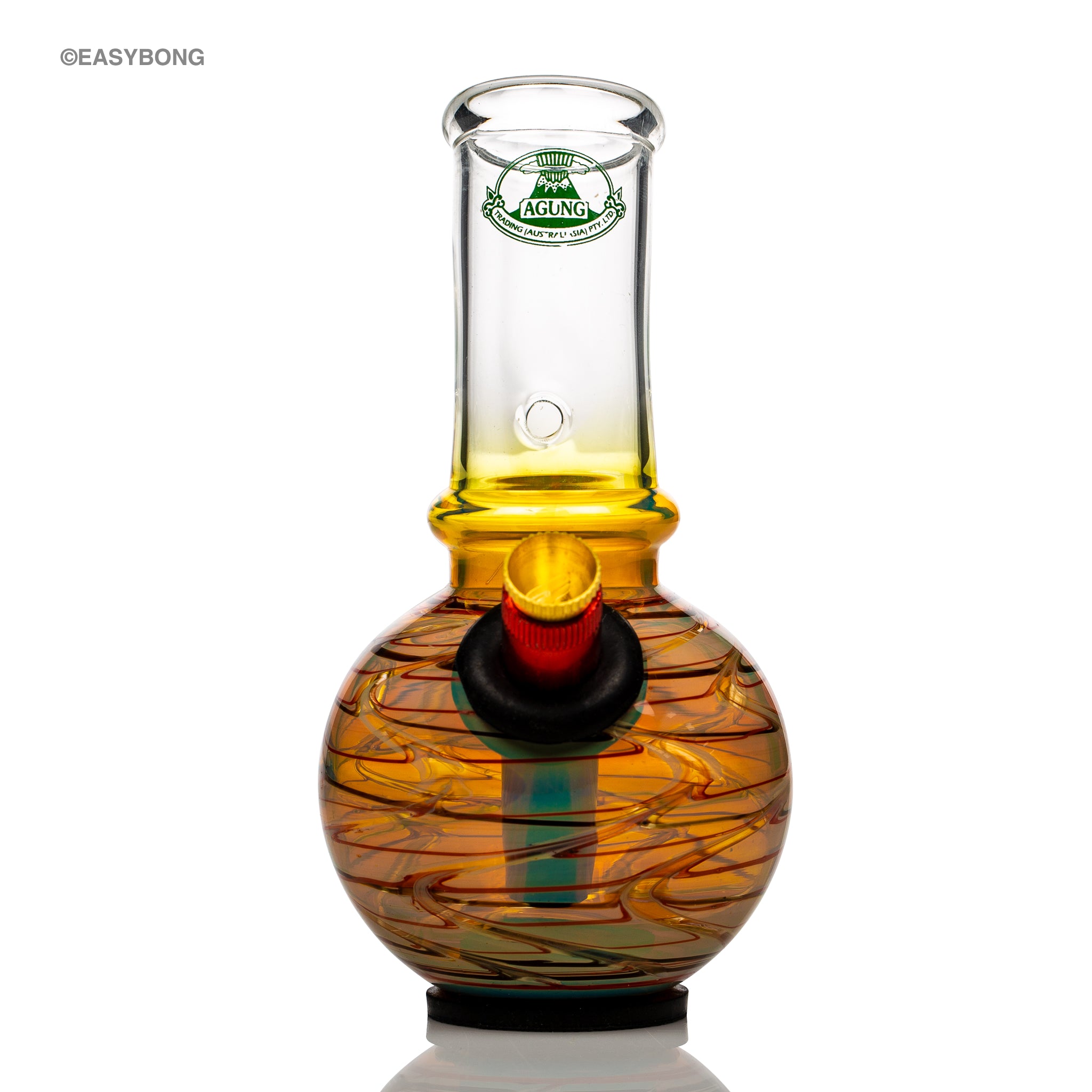 Agung Aussie style glass bong with bonza stem.