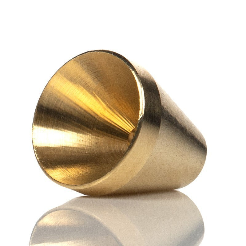 Slip in brass cone from Agung.