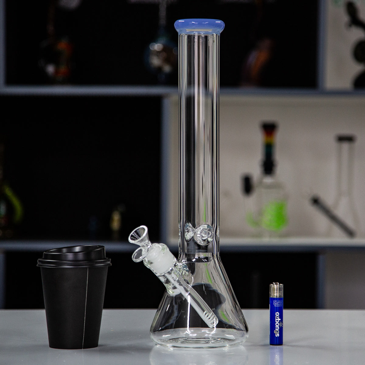 Easy Heavy Glass Beaker Bong 40cm Green