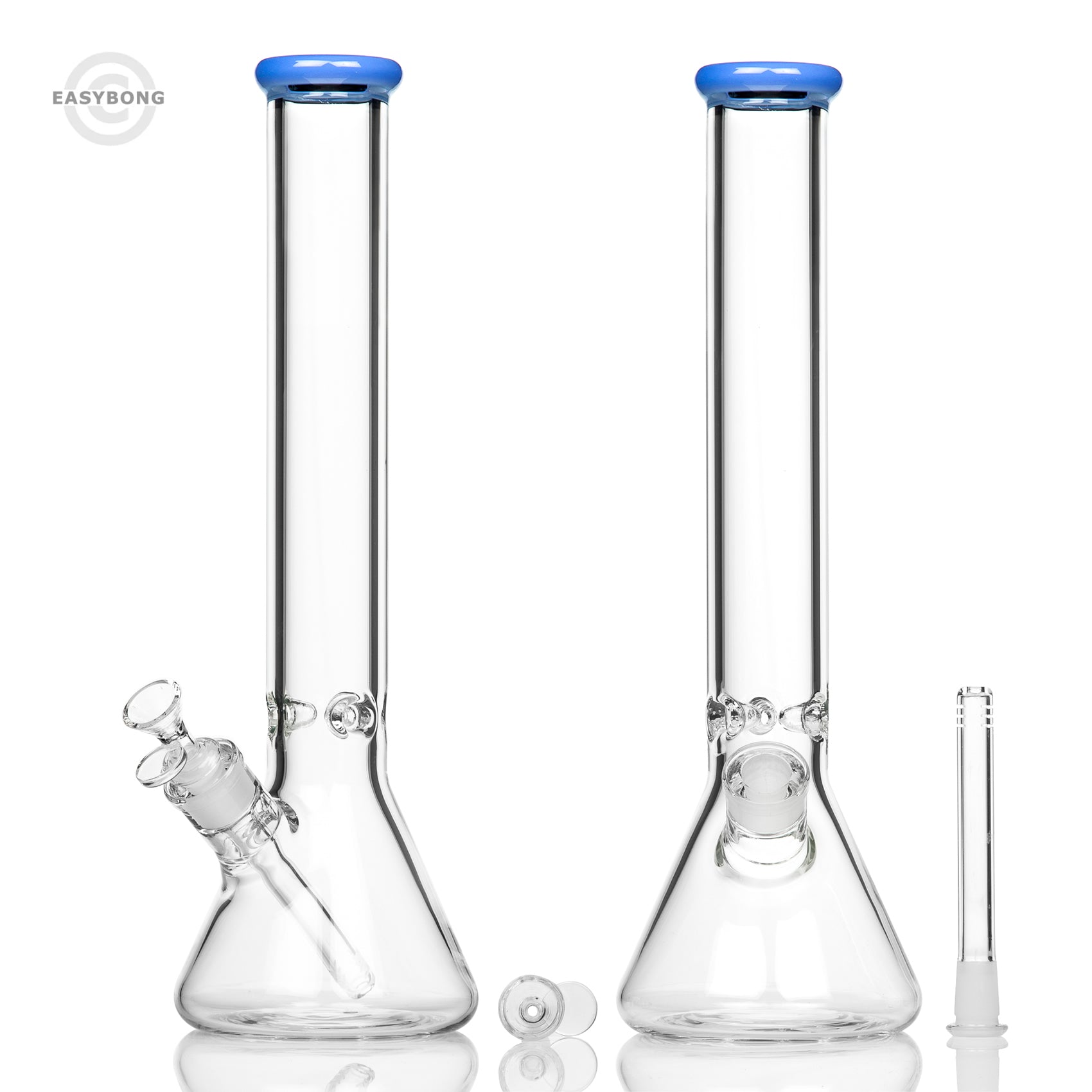 Easy Heavy Glass Beaker Bong 40cm Blue