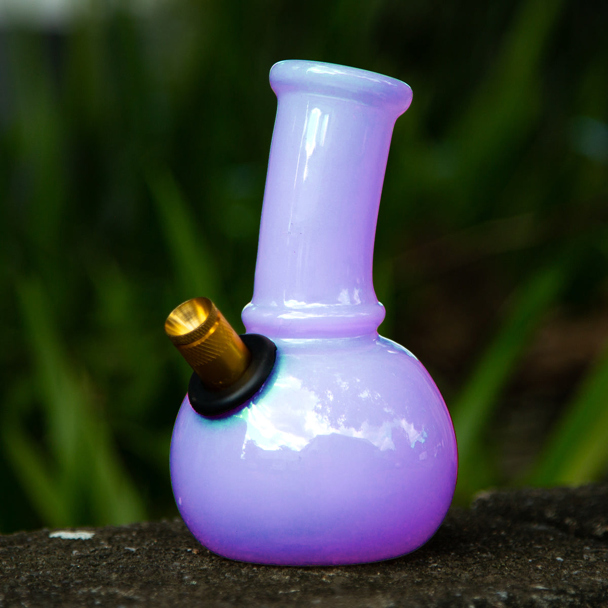 Purple Baby Bubble Glass Bong 15cm