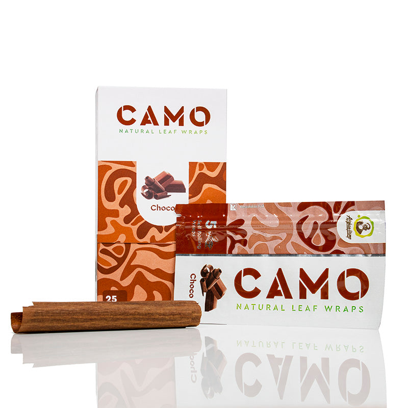 Camo Natural Leaf Blunt Wraps 5pk
