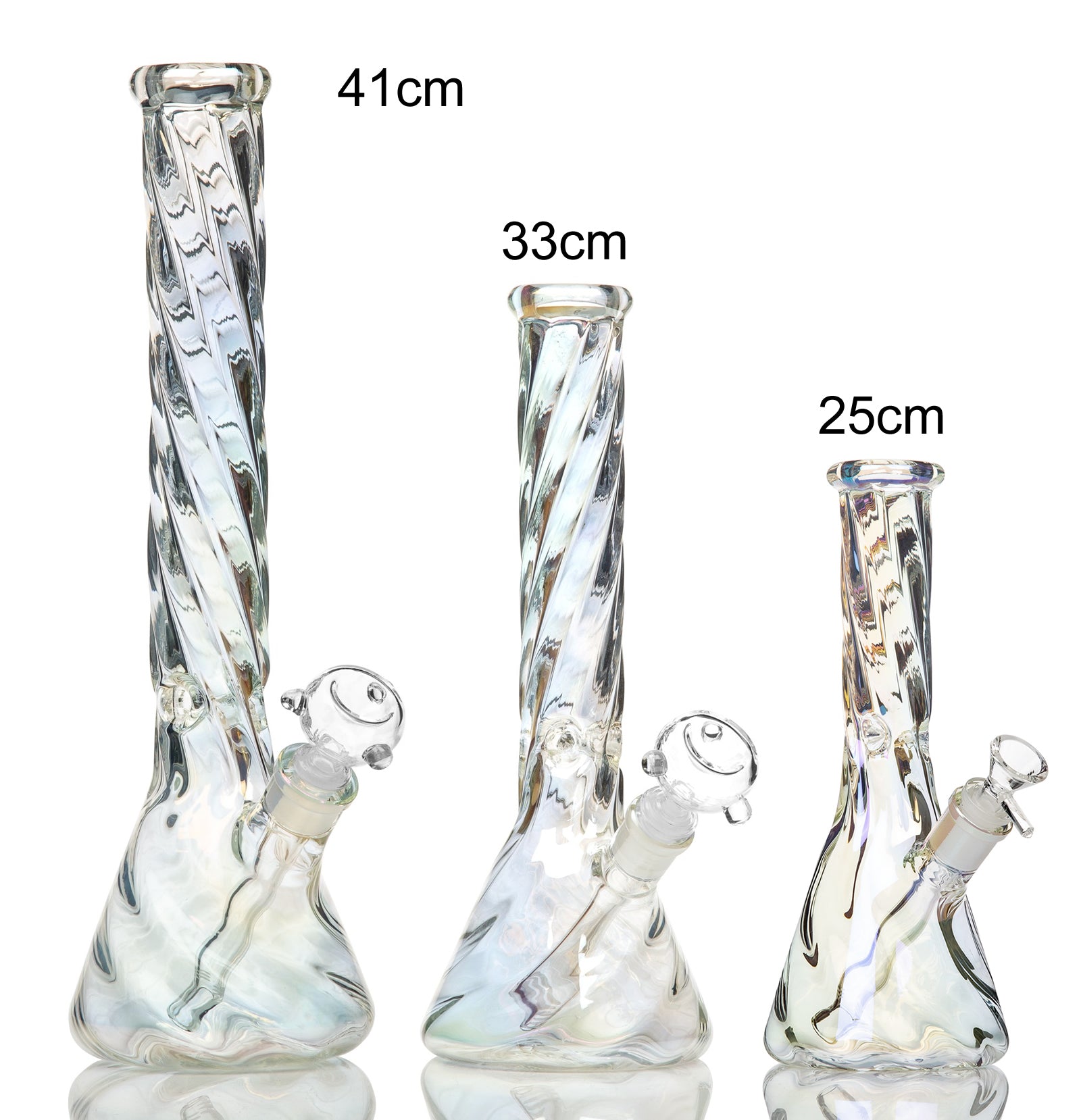 Chromatic Twist Mini Beaker Bong 25cm