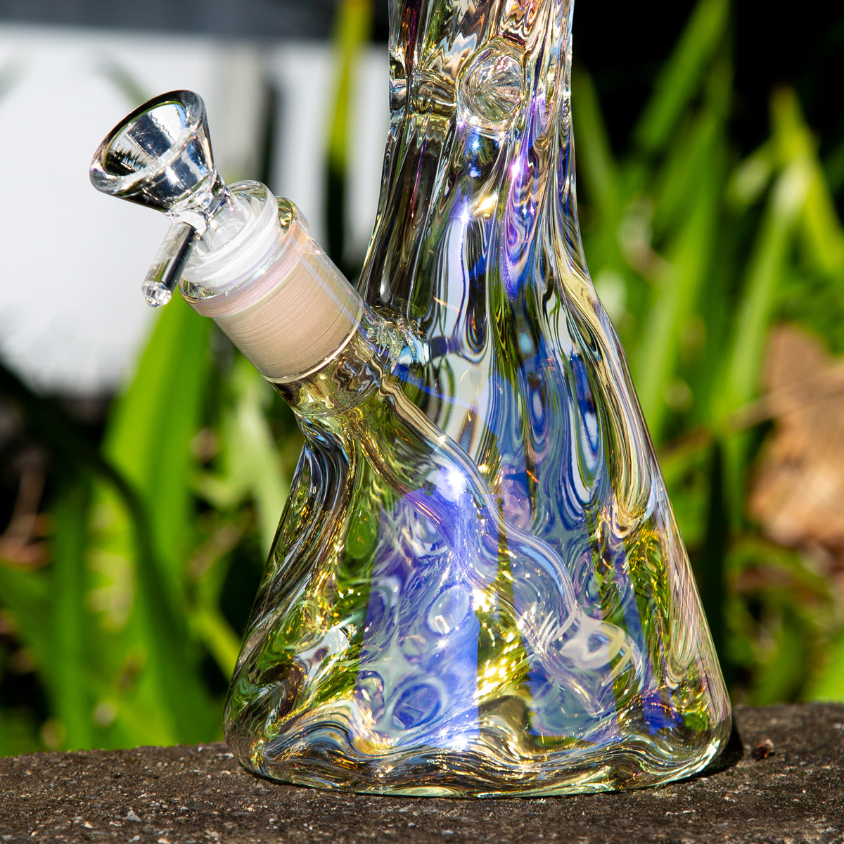 Chromatic Twist Mini Beaker Bong 25cm