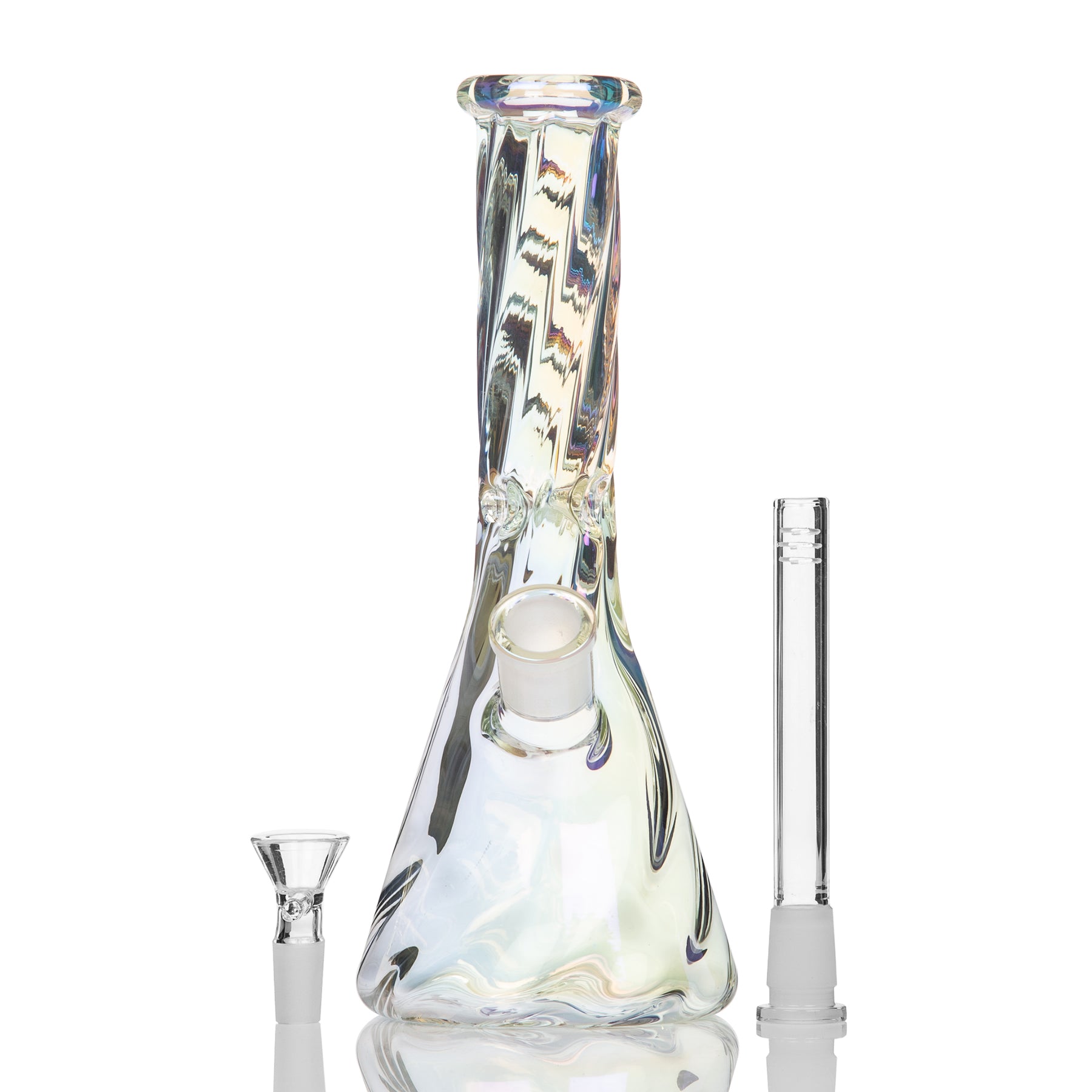 Chromatic Twist Mini Beaker Bong 25cm