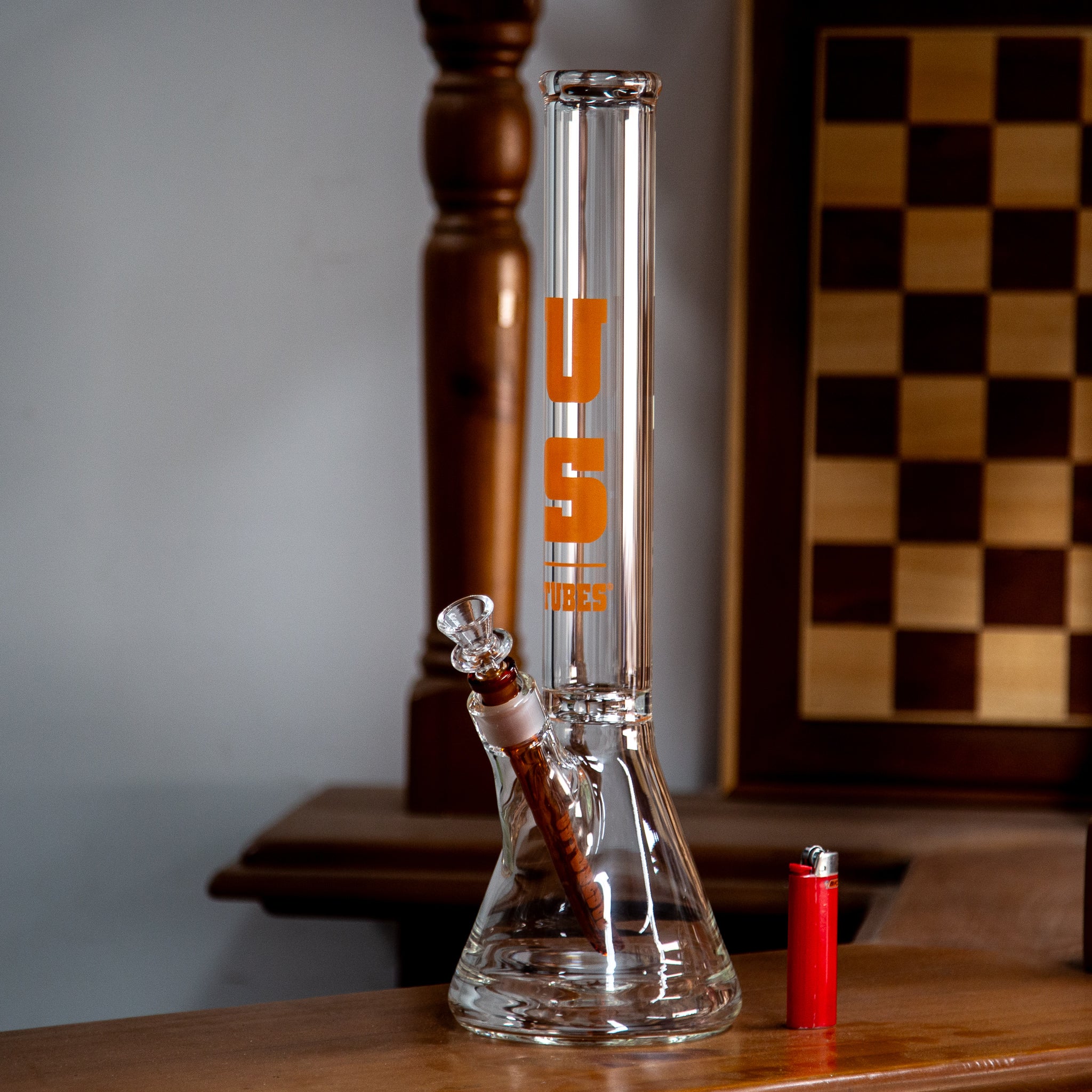 US Tubes 43cm Beaker Bong 57 Orange