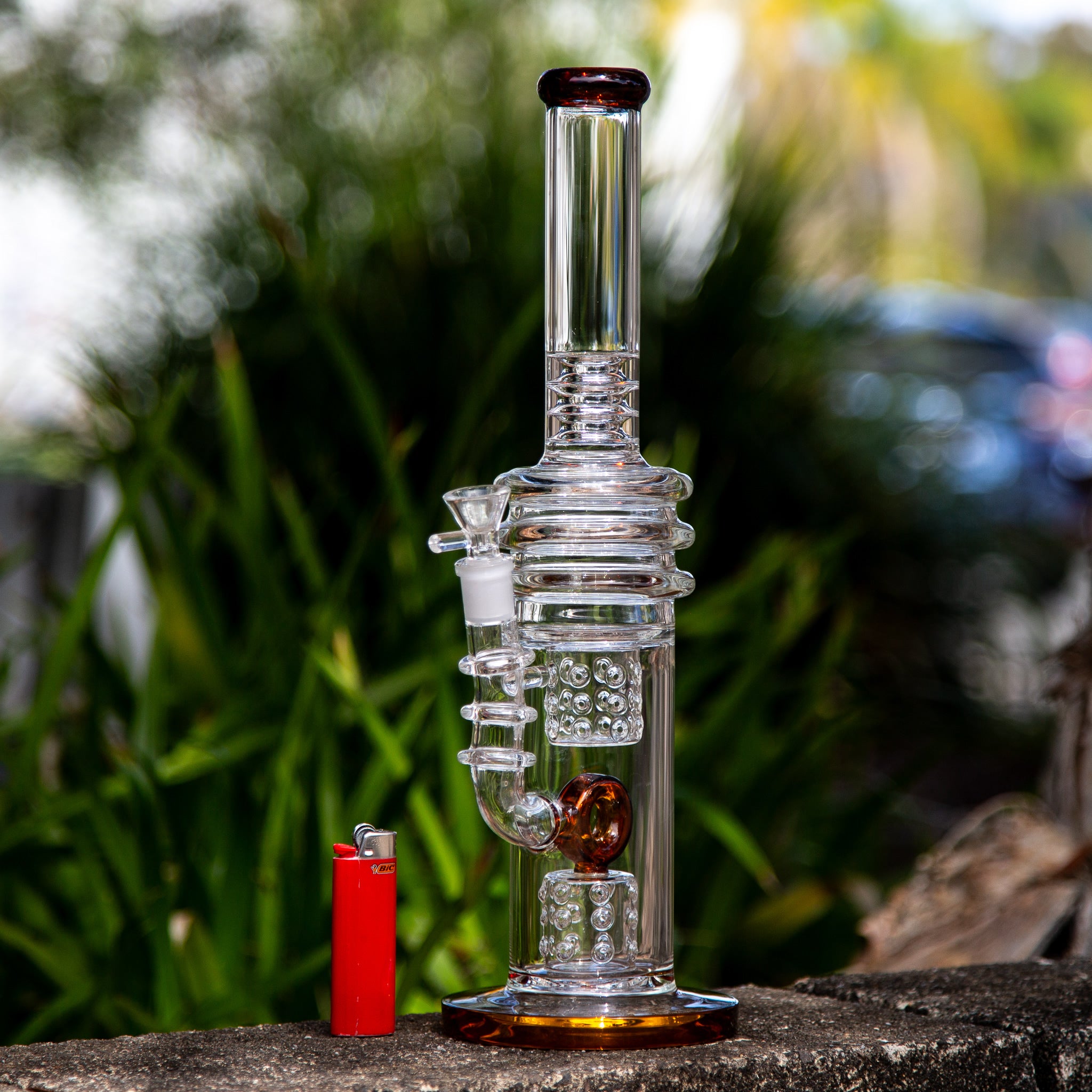 Easy Donut Perc Heavy 60 Glass Bong 38cm