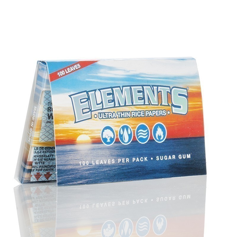 Elements single wide 70mm rolling papers dual pack.