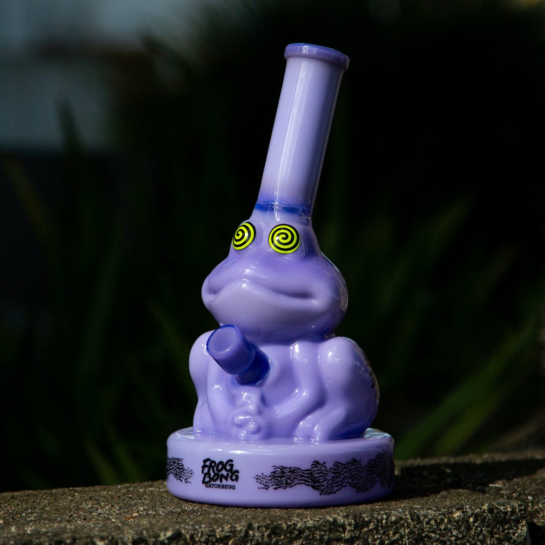Gatorbeug Frog Glass Bong 25cm Purple
