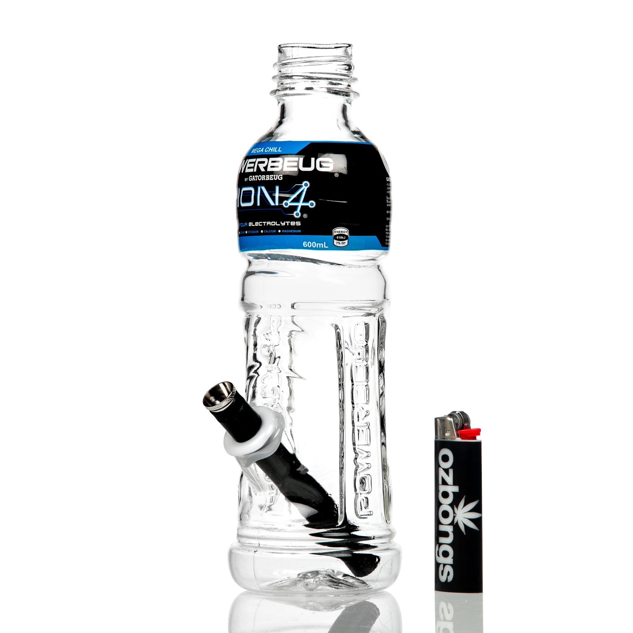 Gatorbeug powerade drink bottle glass gator bong