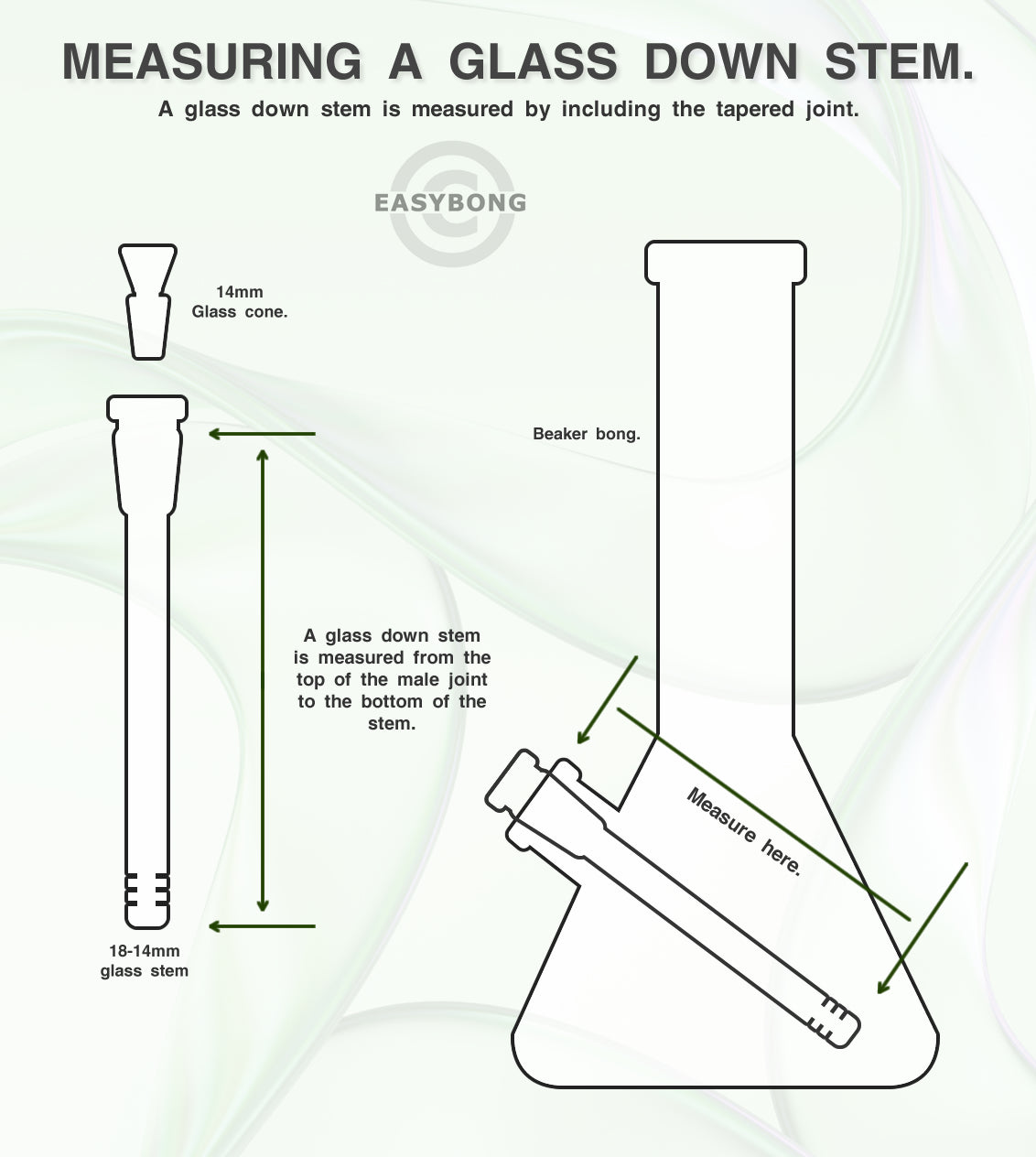 Agung Glass Beaker Bong Medium 18mm 35cm Blue