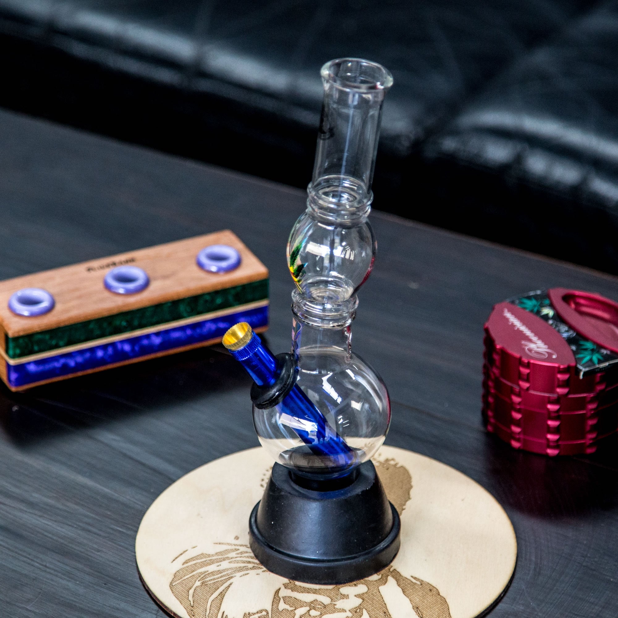 Agung Bubble Bong With Leaf 1142 27cm