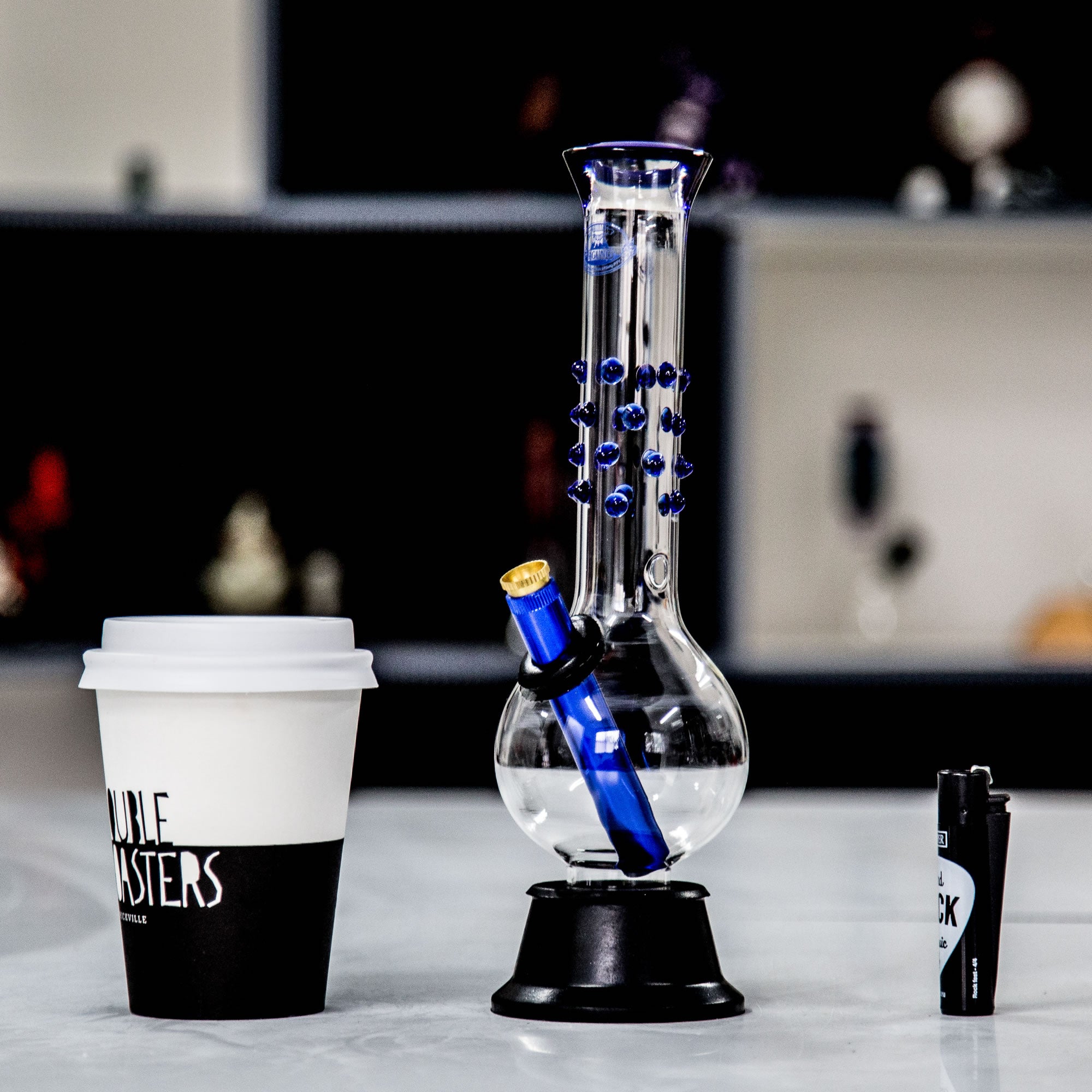 Agung bong sitting on table at easy bong shop in Australia.