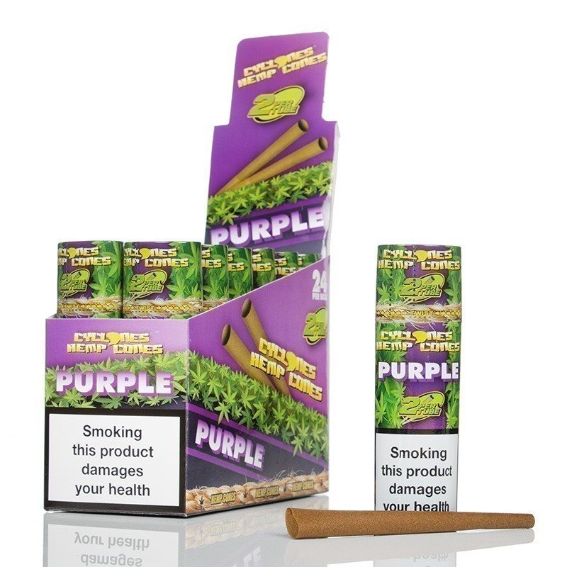 Cyclones twin pack pre-rolled flavoured hemp cones.