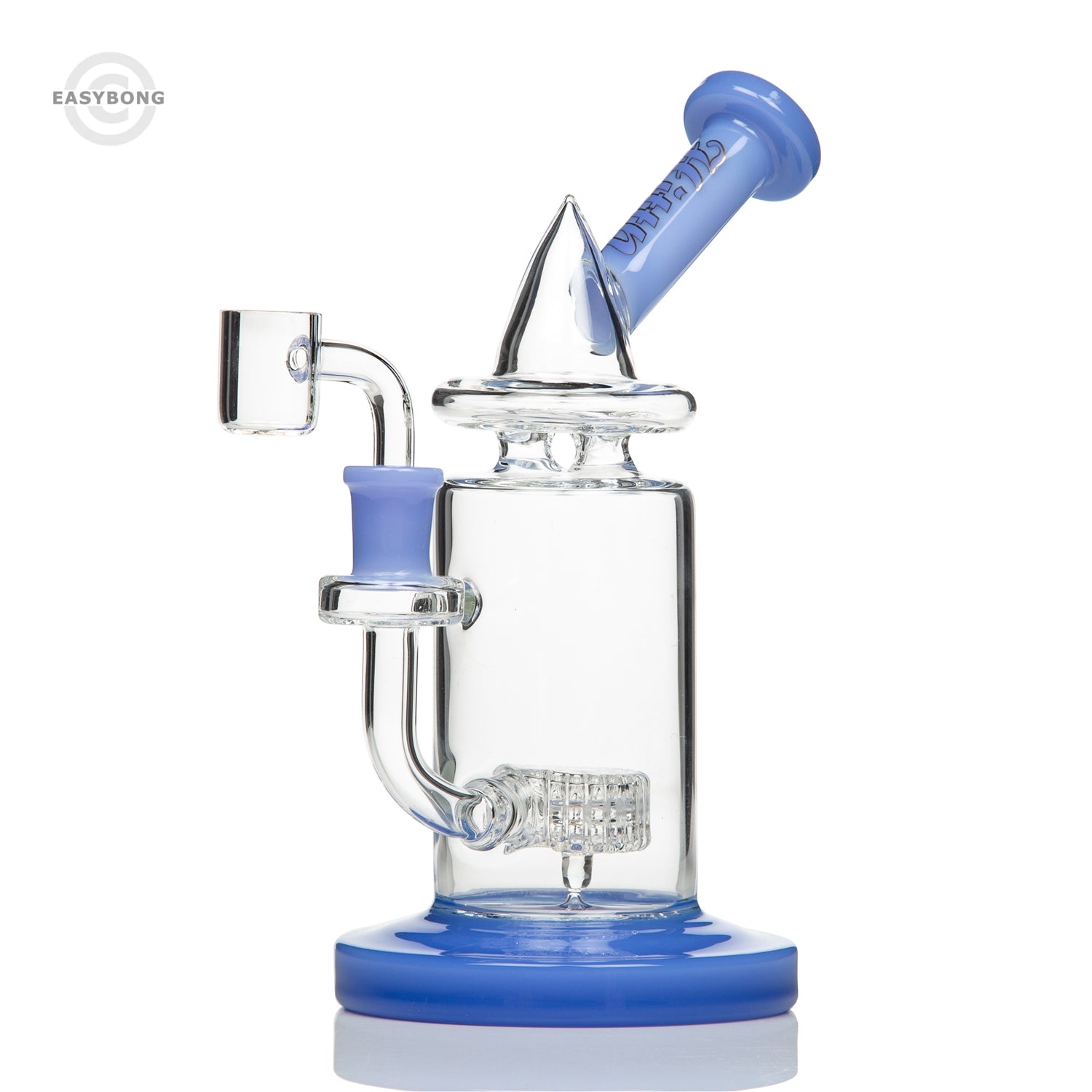 HITTN Glass Showerhead Dab Rig 21cm Blue