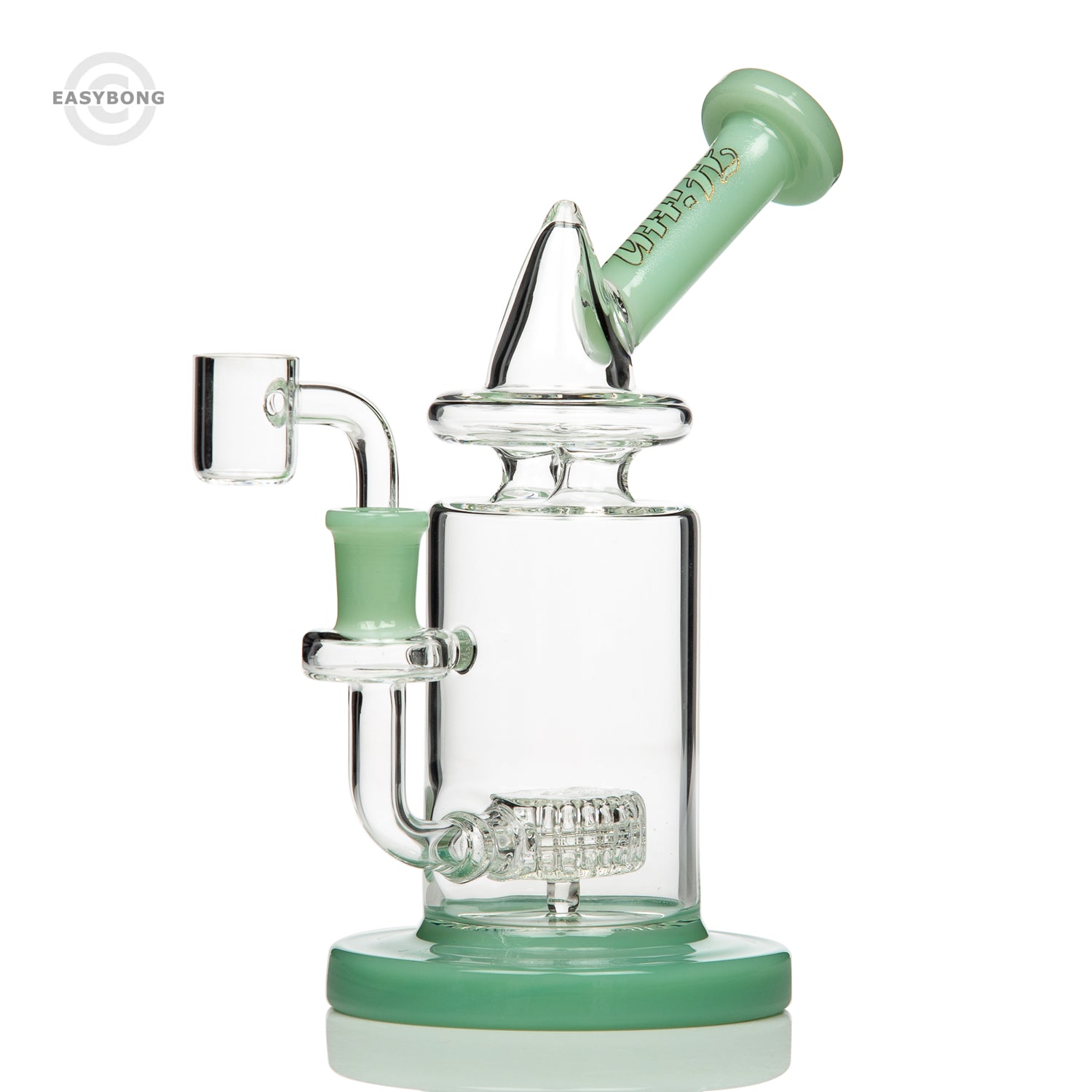 HITTN Glass Showerhead Dab Rig 21cm Green