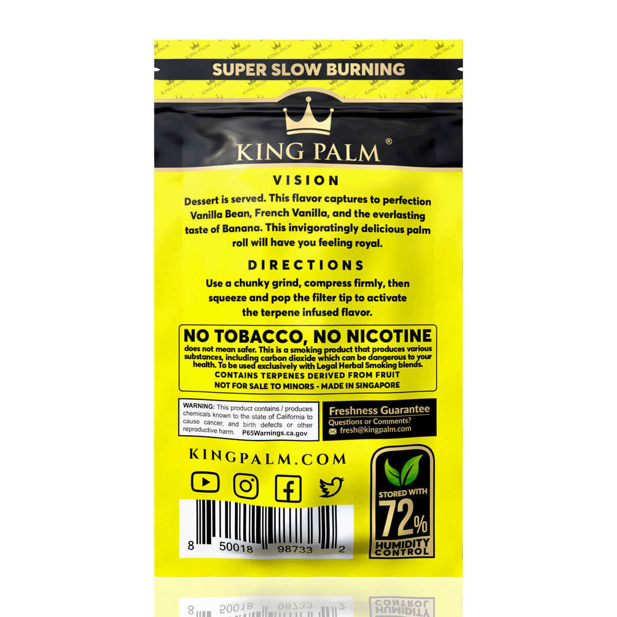 King Palm Mini Pre-Rolls 1gm 5pk Banana Cream