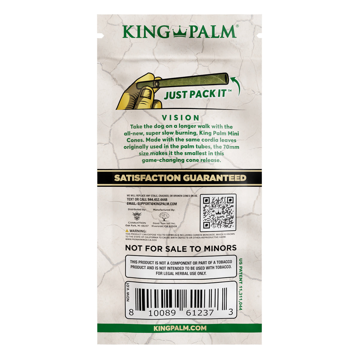 King Palm Leaf Cones Regular Size Natural 3pk