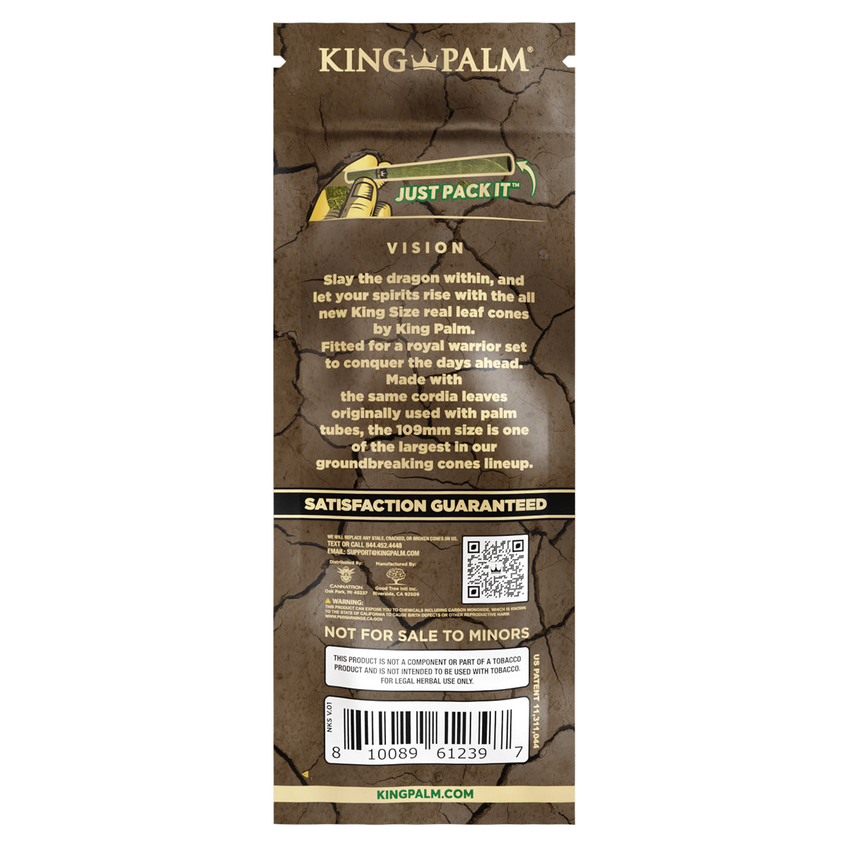 King Palm Leaf Cones King Size Natural 3pk