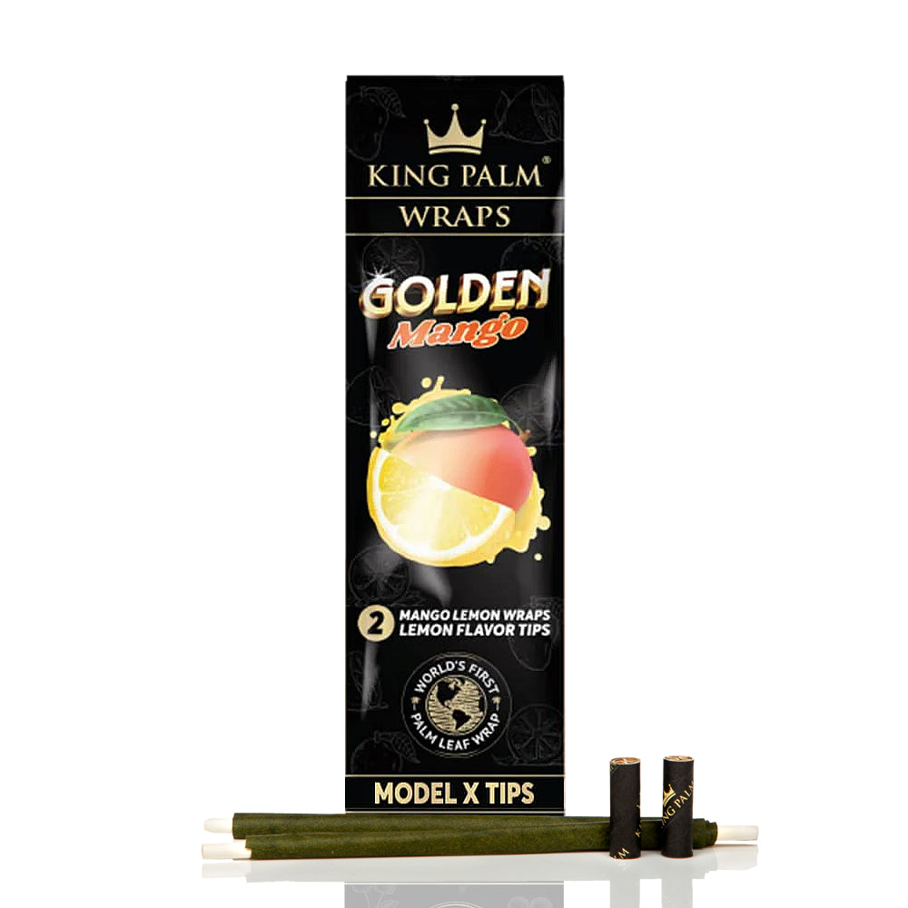 King Palm Leaf Wraps With Model X Tips Golden Mango