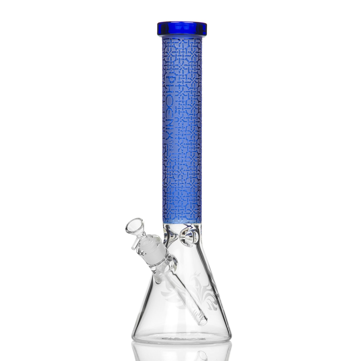 Phoenix Glass Sandblasted Beaker Bong 40cm