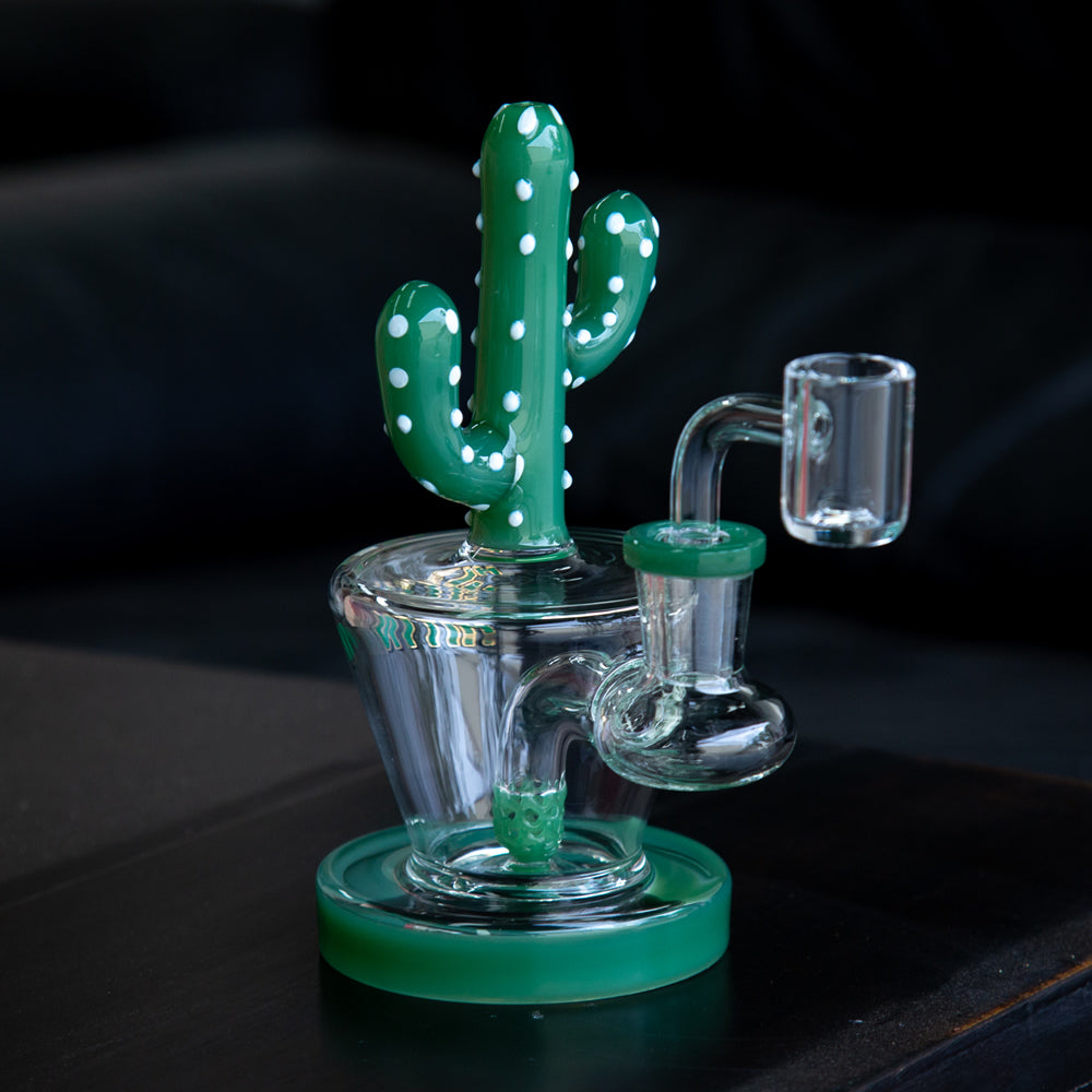 HITTN Glass Cactus Banger Hanger Dab Rig 15cm