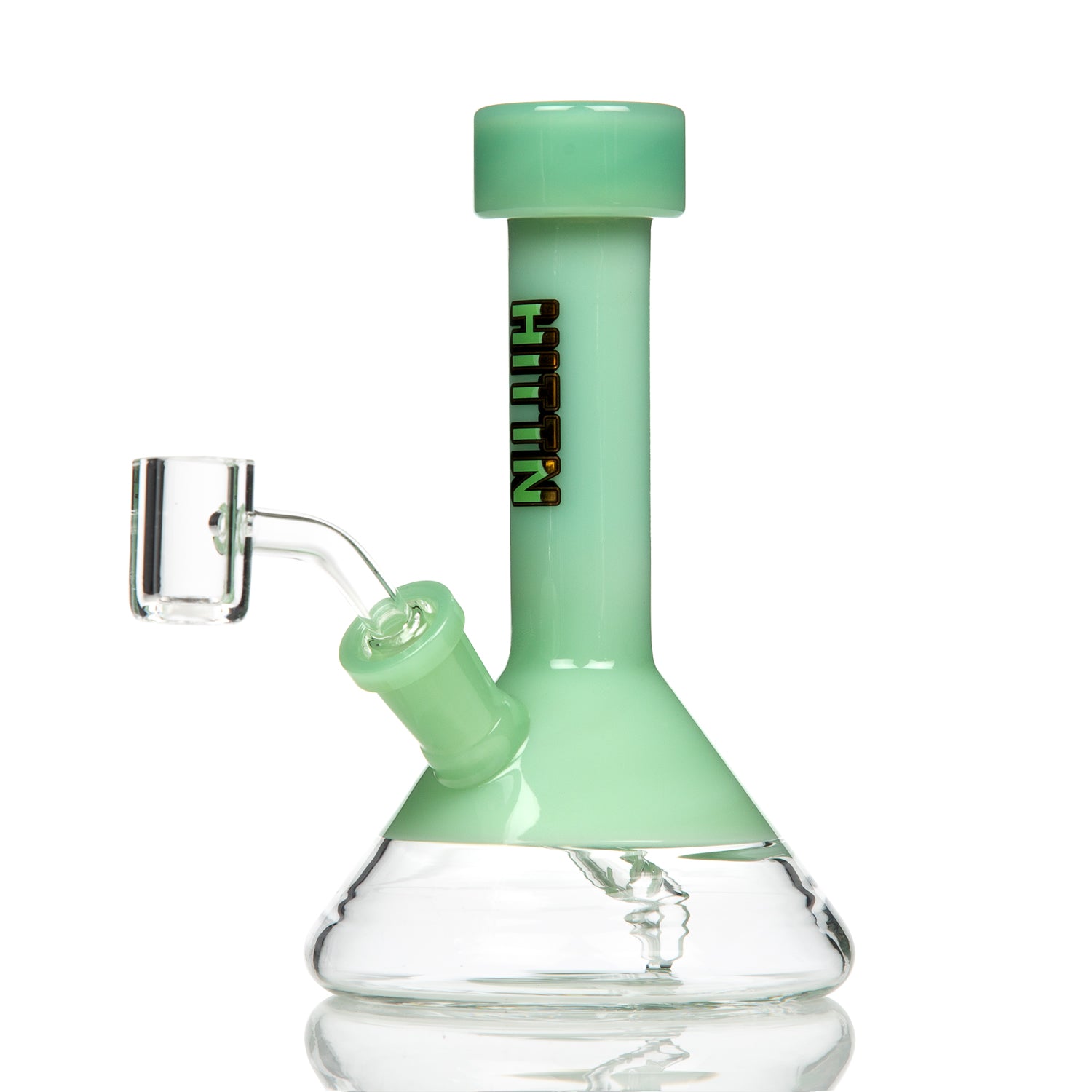 HITTN Glass Beaker Dab Rig 16cm Green