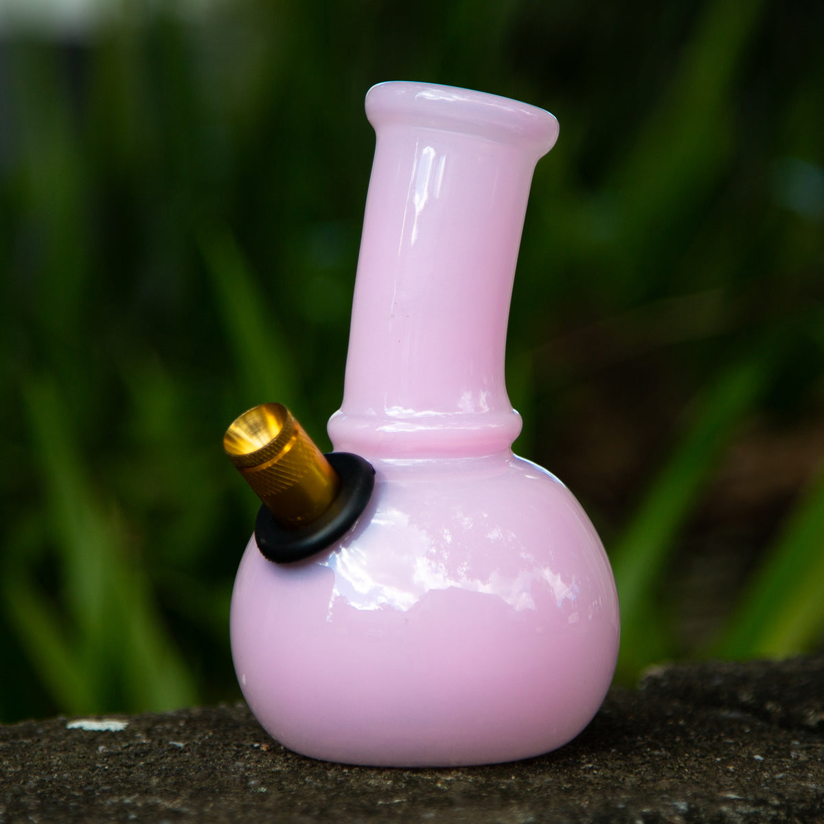 Pink Baby Bubble Glass Bong 15cm