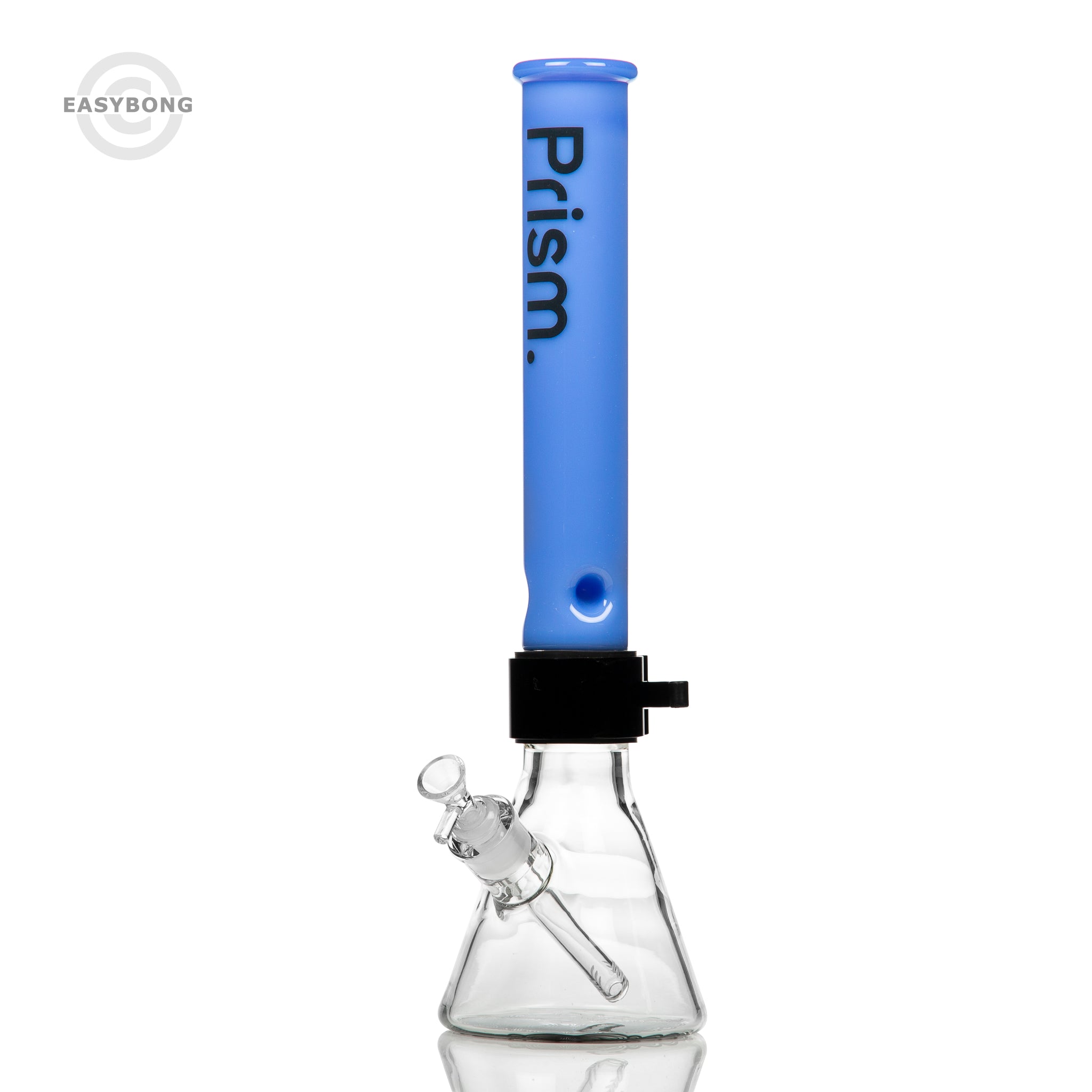 Prism Beaker Bong Drippy Purple Black Clamp