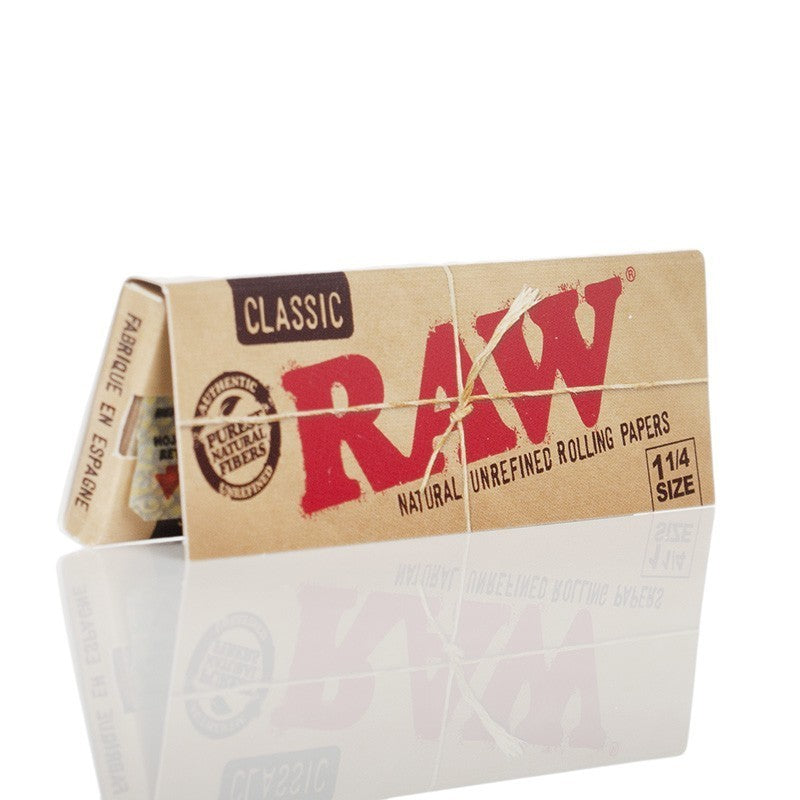 Raw classic hemp rolling papers for tobacco and marijuana cigarettes