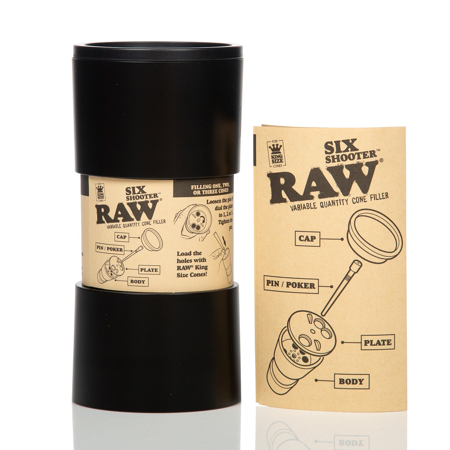 RAW Six Shooter Cone Filler King Size
