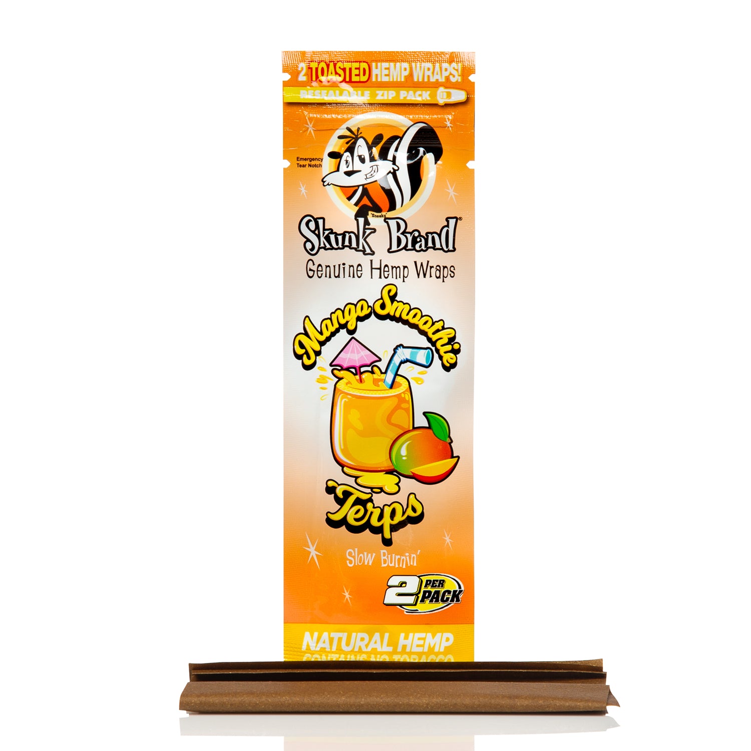 Skunk Brand Natural Hemp Wraps 2pk