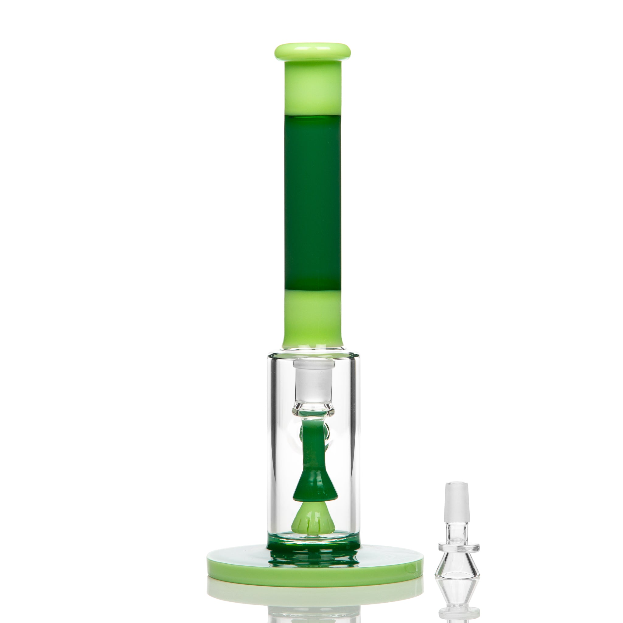 Easy Shower Tube Glass Bong 29cm Green Green