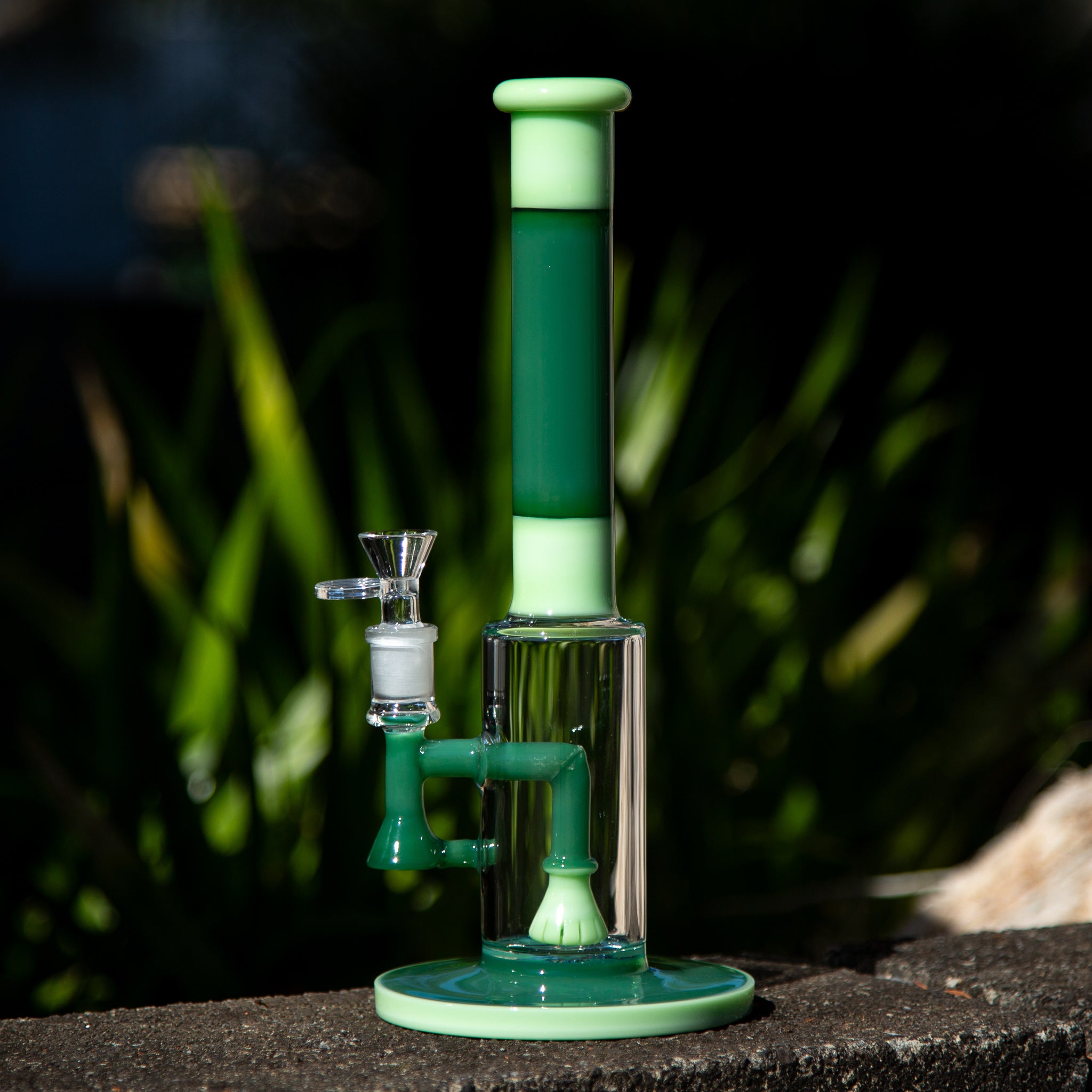 Easy Shower Tube Glass Bong 29cm Green Green