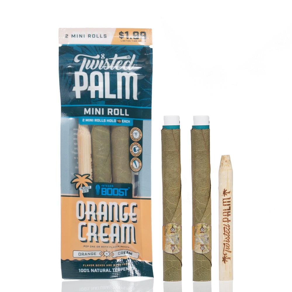 Twisted Palm Real Leaf Mini Rolls 1g 2pk