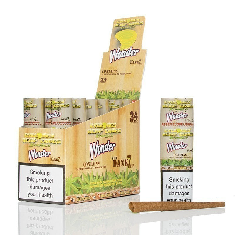 Australian stock Cyclones pre-rolled rolling paper hemp cons for cannabis.