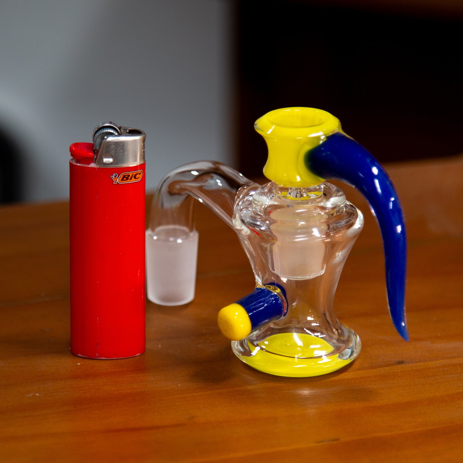 Worked Ash Catcher Set 18mm Blue Yellow