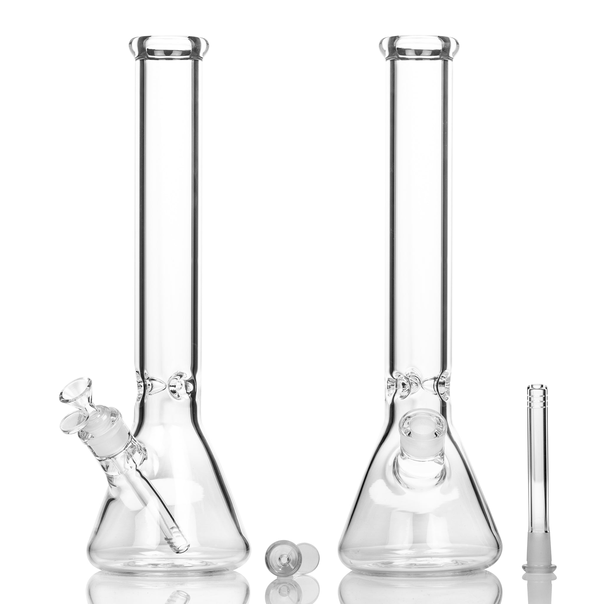 Reasonably large clear glass beaker bong available in Australia.